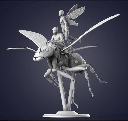 Fan Art Models Ant Man  MINISTL 2