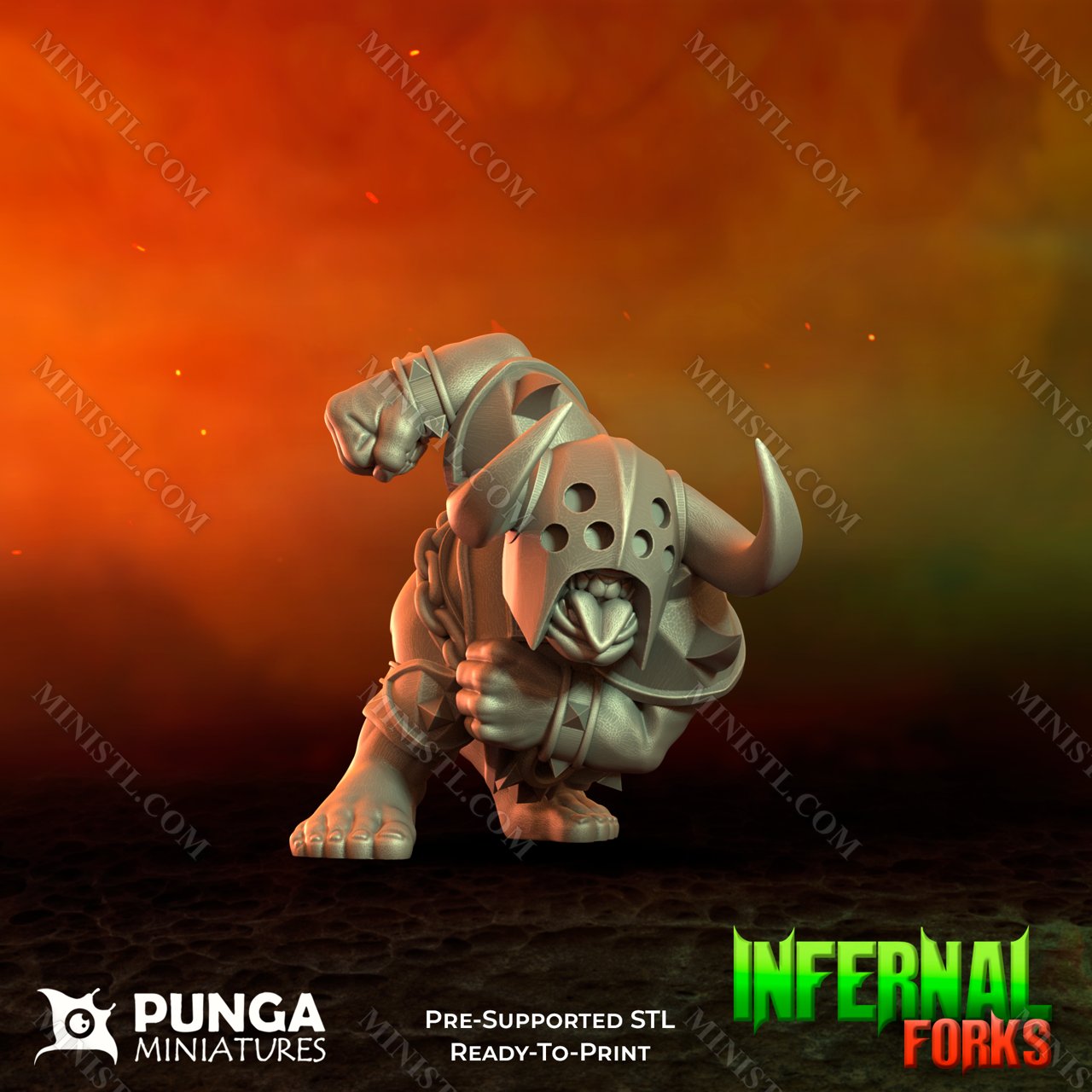 Punga Miniatures April 2023 (Infernal Forks Part 1) Punga Miniatures  MINISTL