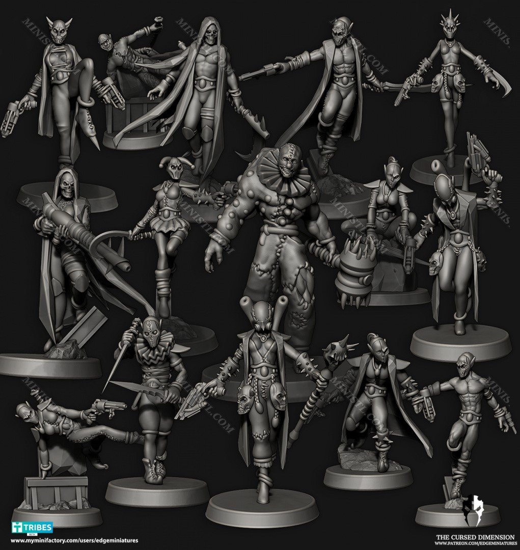 Edge Miniatures August 2022 (Dark Jesters) Edge Miniatures  MINISTL