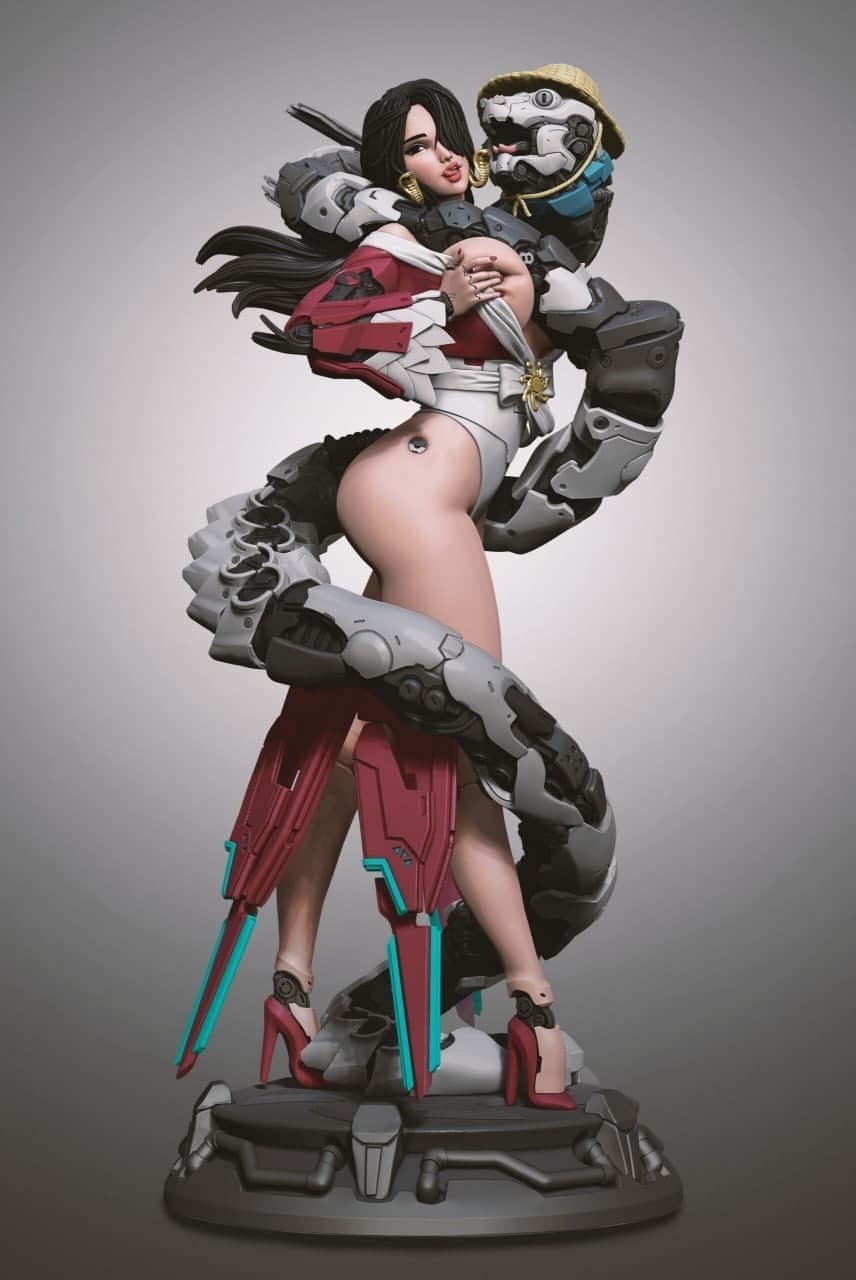 Fan Art Models Cyberpunk Boa Hancock from One Piece  MINISTL 6