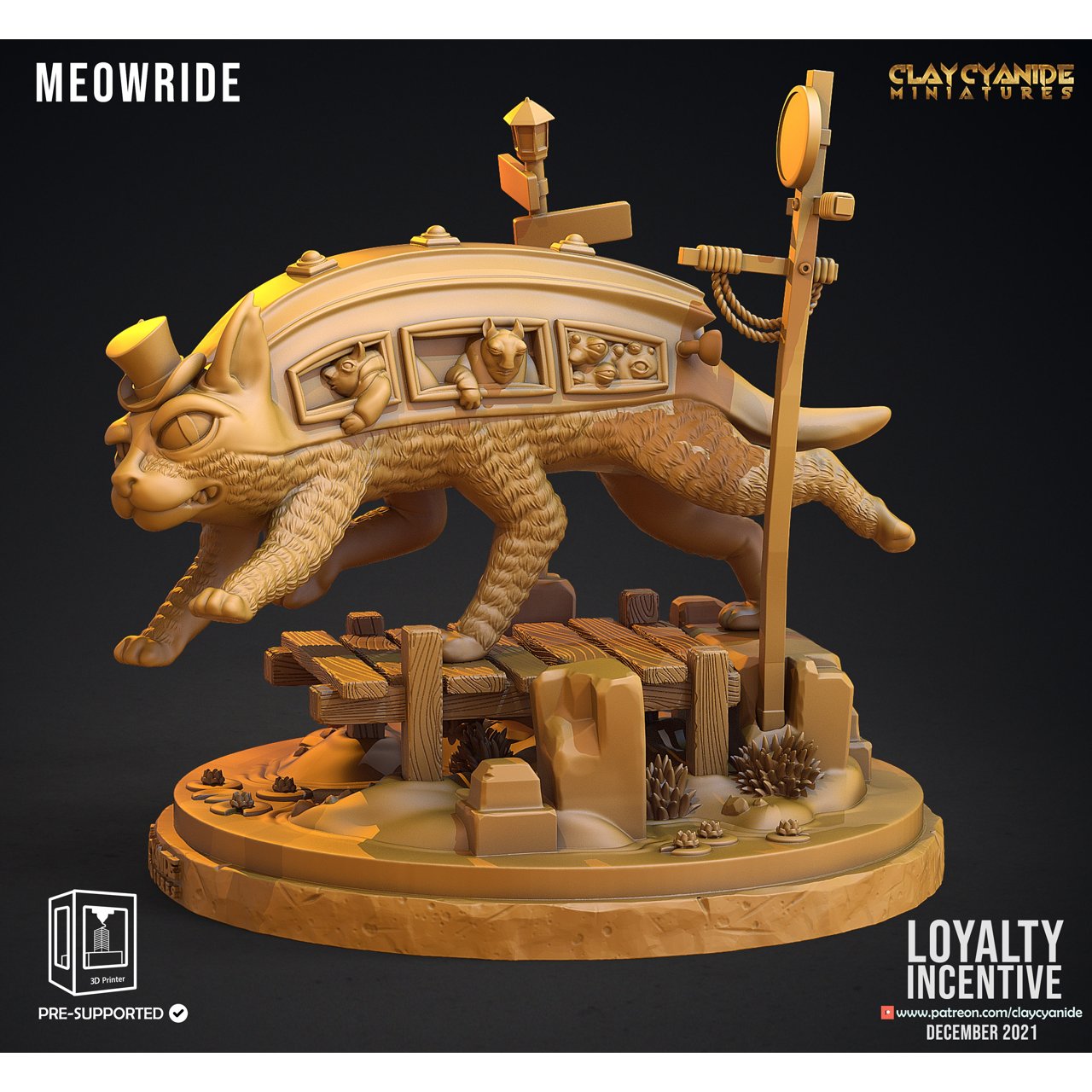 Clay Cyanide Miniatures December 2021 (Loyalty Incentive) Clay Cyanide  MINISTL