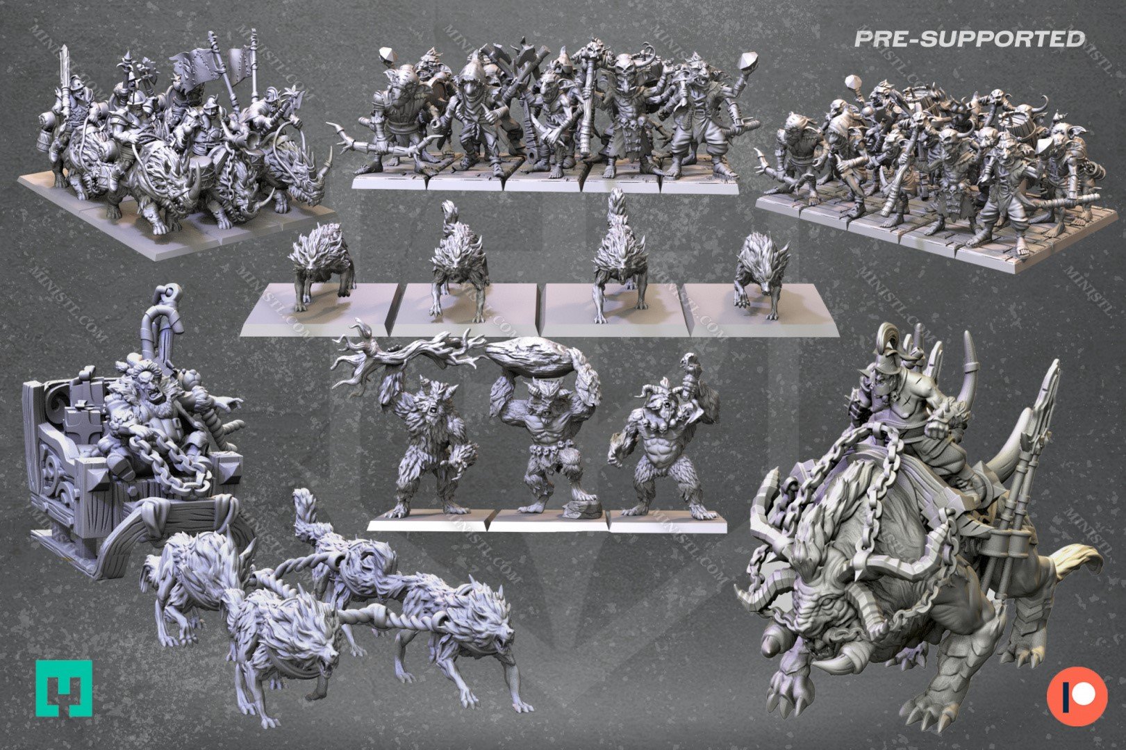 Forged Path Miniatures December 2022 (Winter Ogres) Forged Path  MINISTL