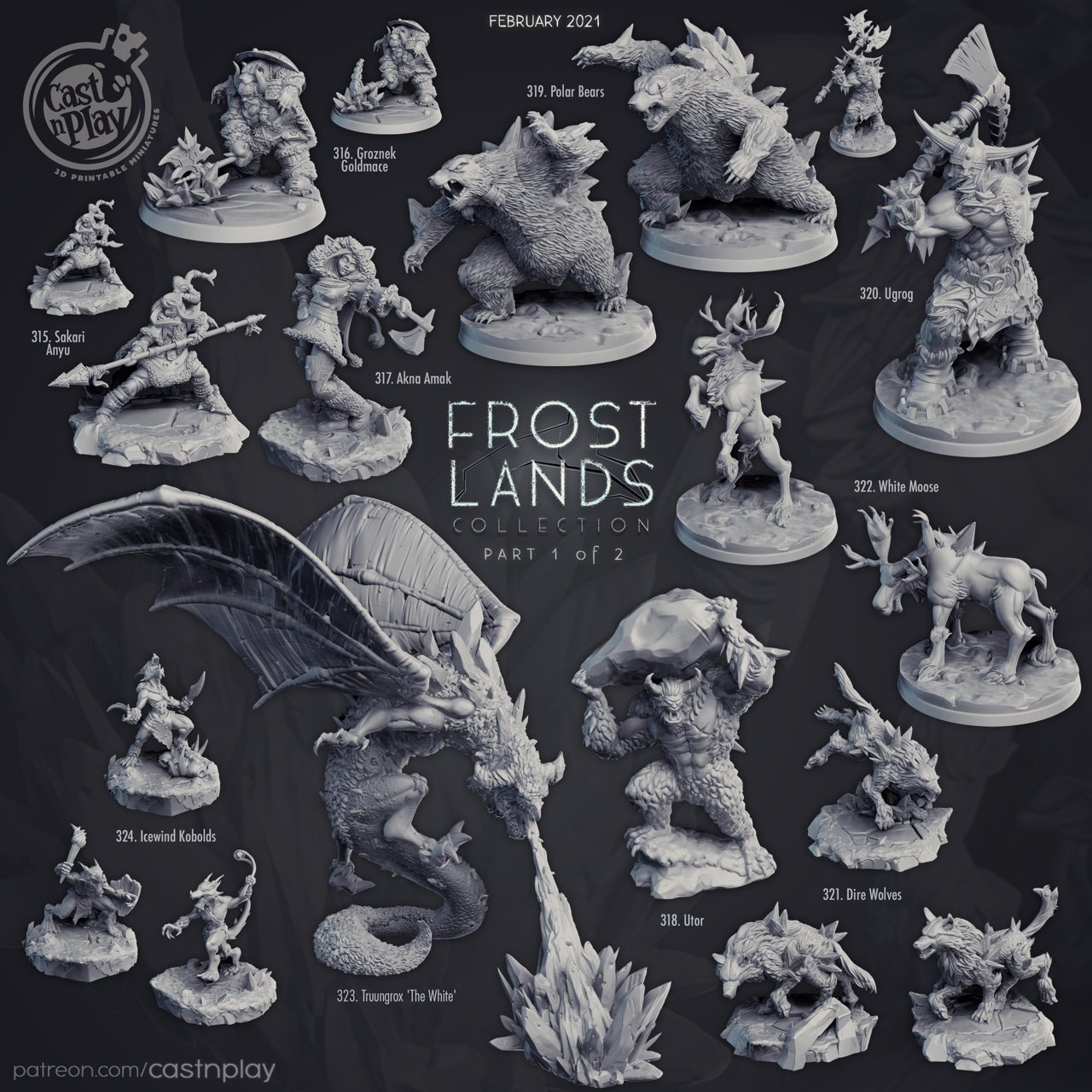 Cast N Play February 2021 Frostlands Cast N Play  MINISTL 9