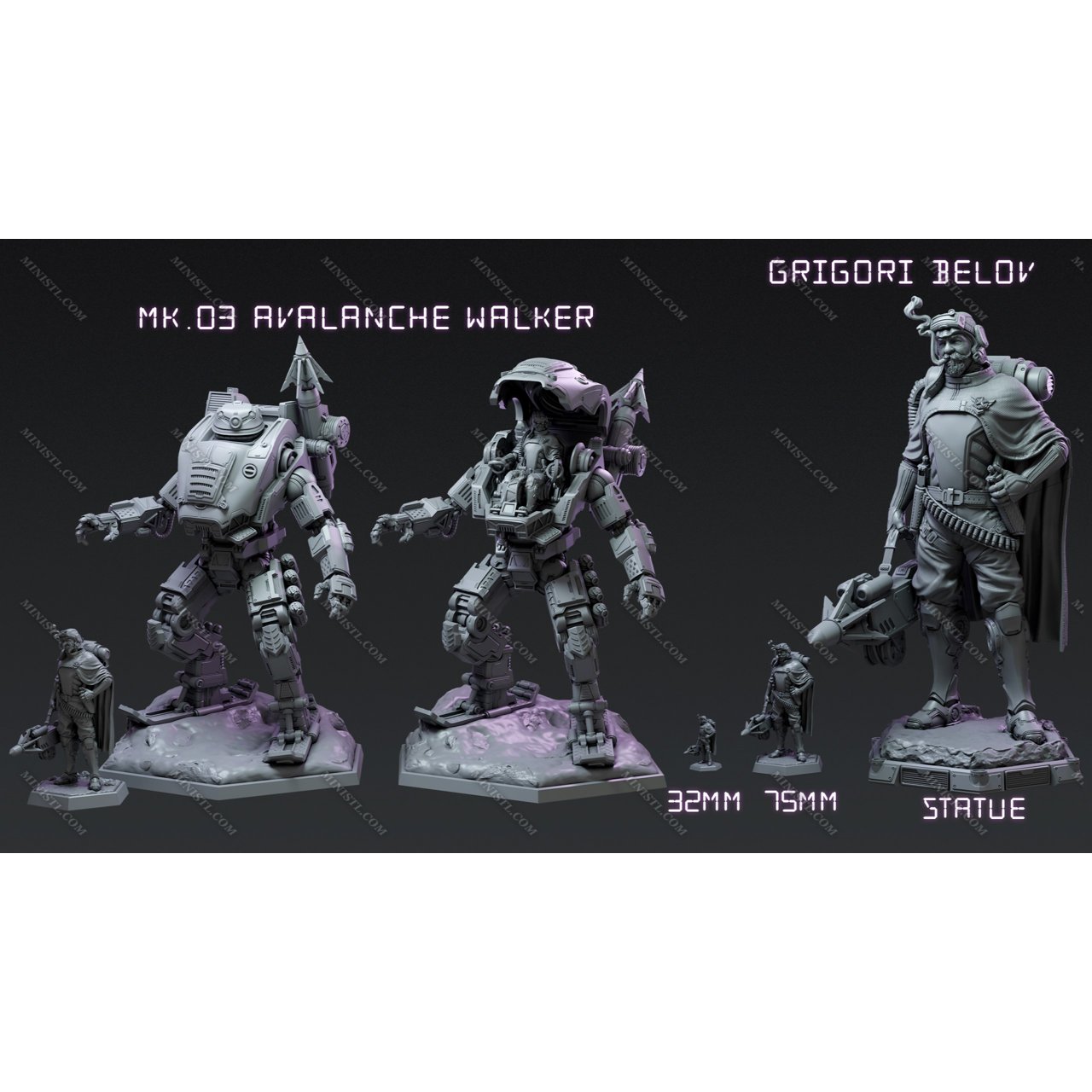 Cult Miniatures February 2022 (Cave Giants) Cult Miniatures  MINISTL 15