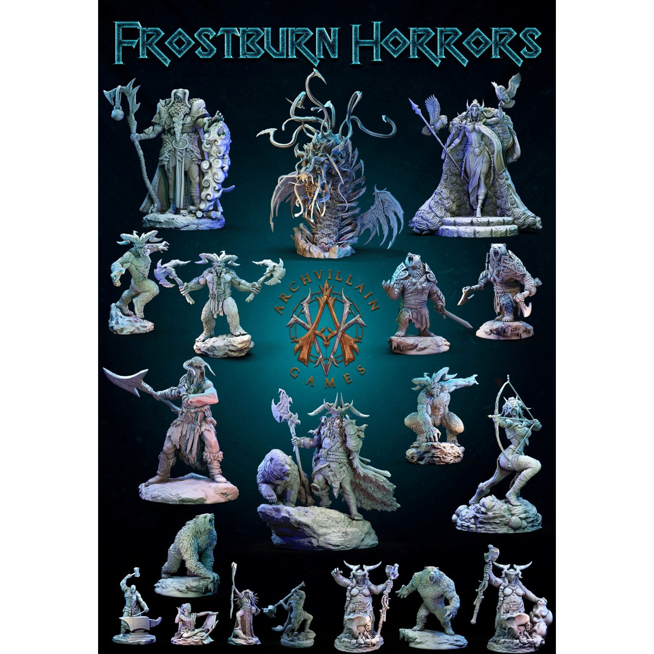 Archvillain Games Frostburn Horrors from Archvillain Games Miniatures  MINISTL