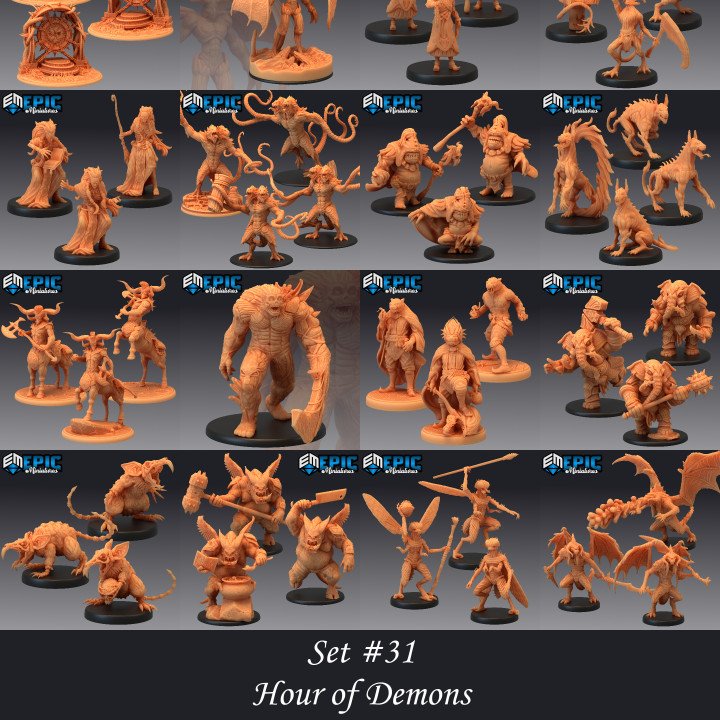 Epic Miniatures Hour of Demons Epic Miniatures  MINISTL