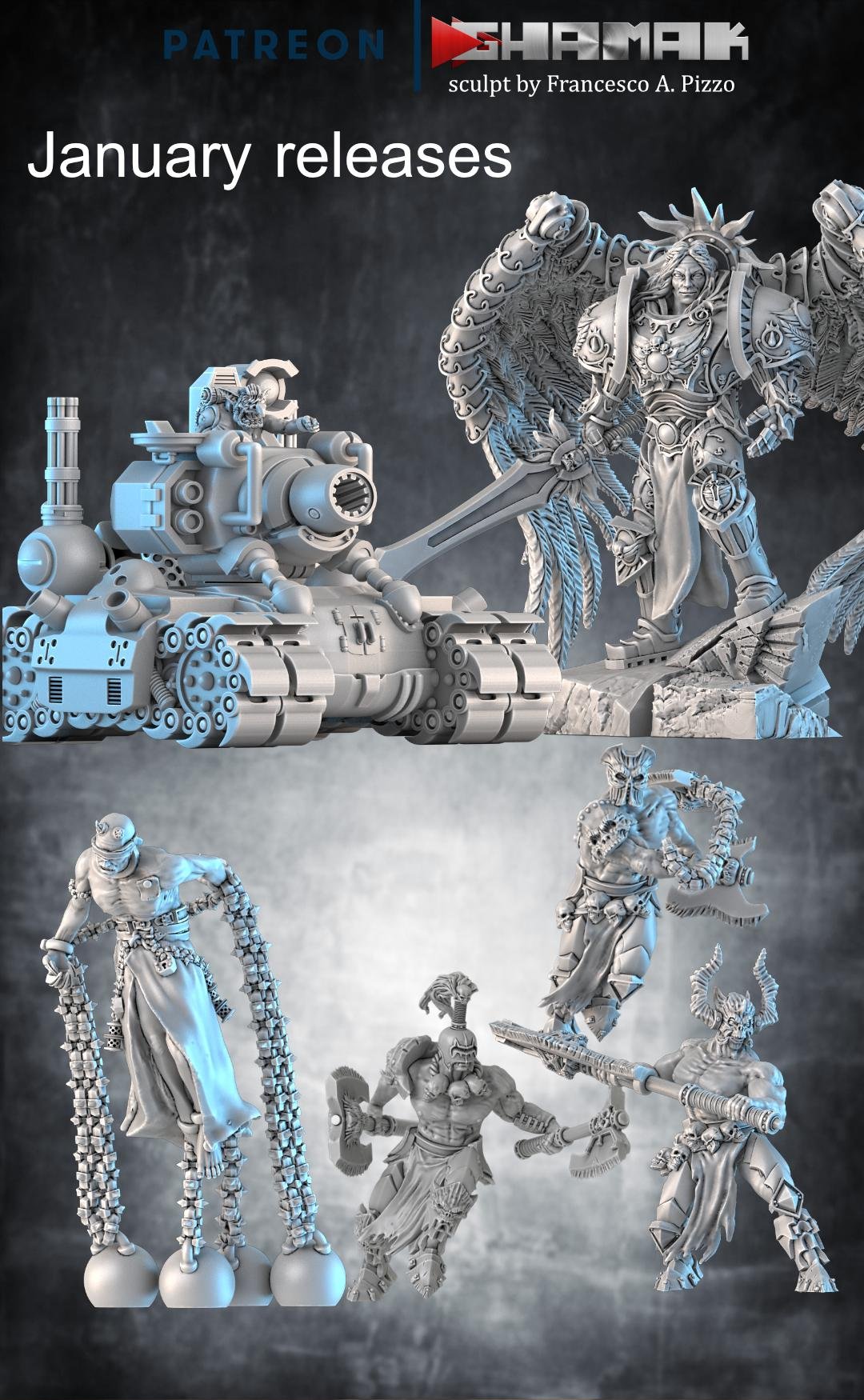 Warploque Miniatures February 2021 Warplogue Miniatures  MINISTL 6