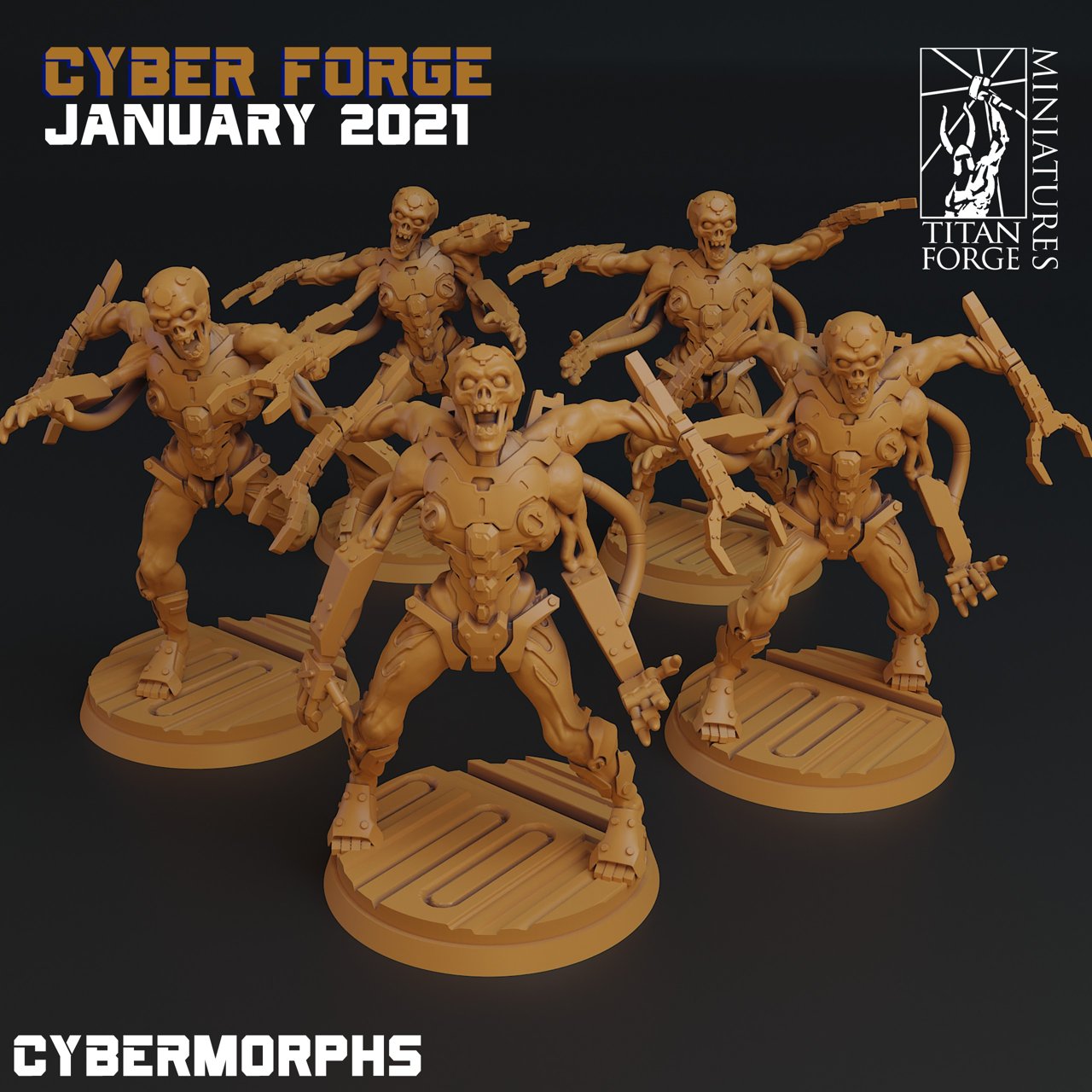Cyber-Forge Miniatures January 2021 Cyber Forge  MINISTL 3