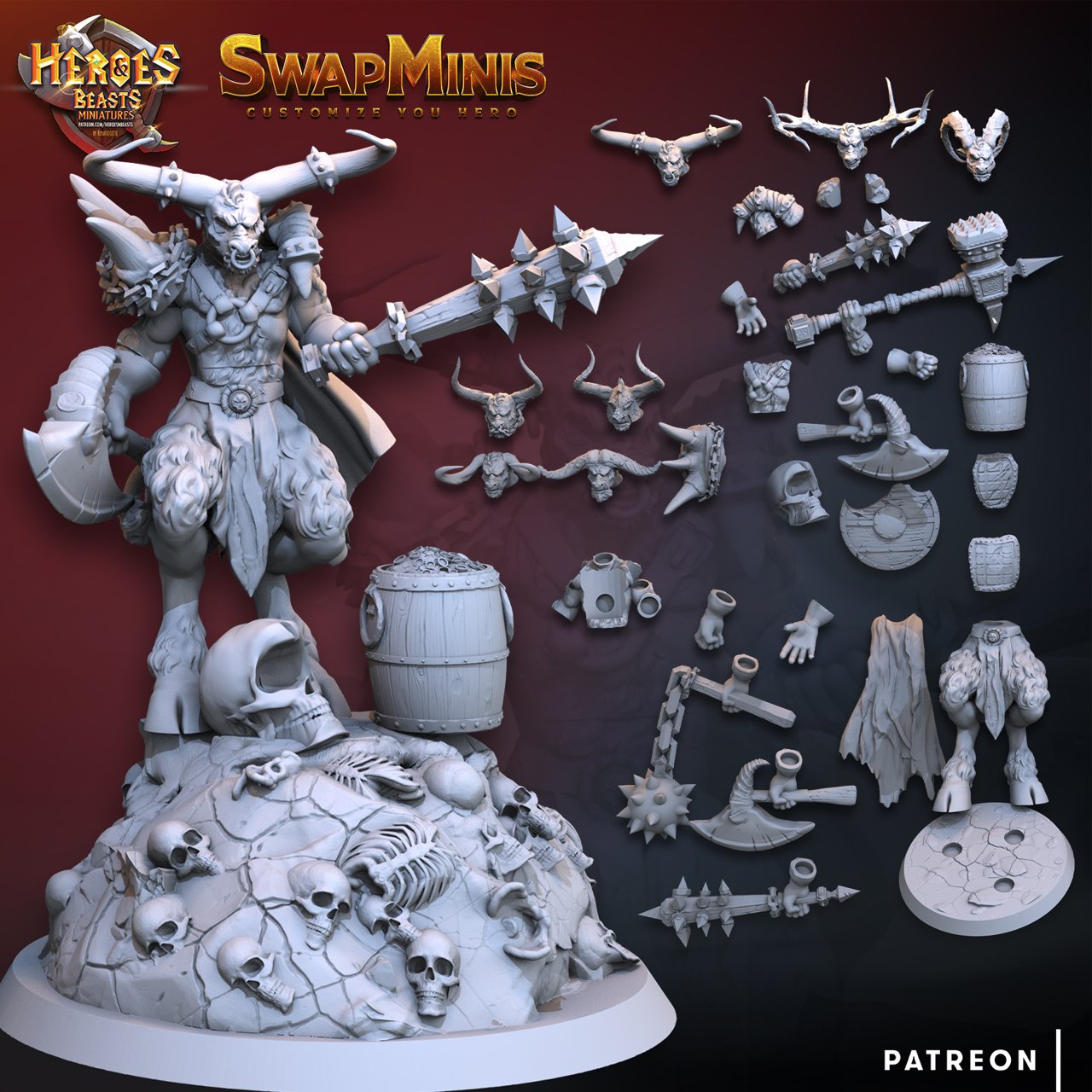 Heroes and Beasts Miniatures January 2021 Heroes and Beasts Miniatures  MINISTL