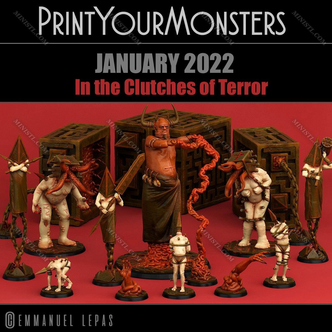 PrintYourMonsters January 2022 Print Your Monsters  MINISTL