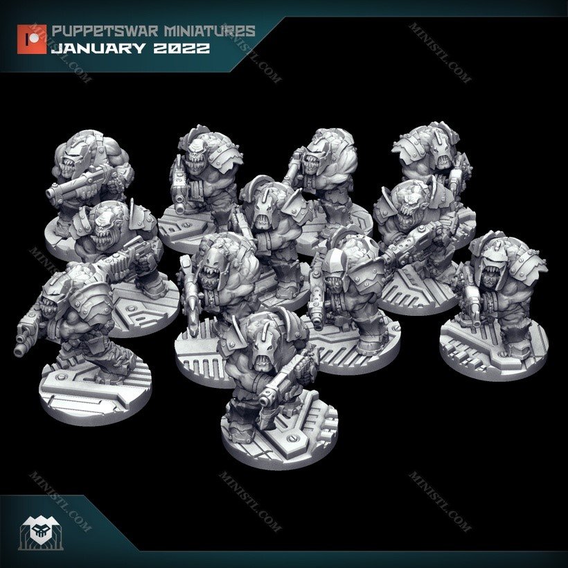 Puppetswar Miniatures January 2022 Puppetswar Miniatures  MINISTL 3