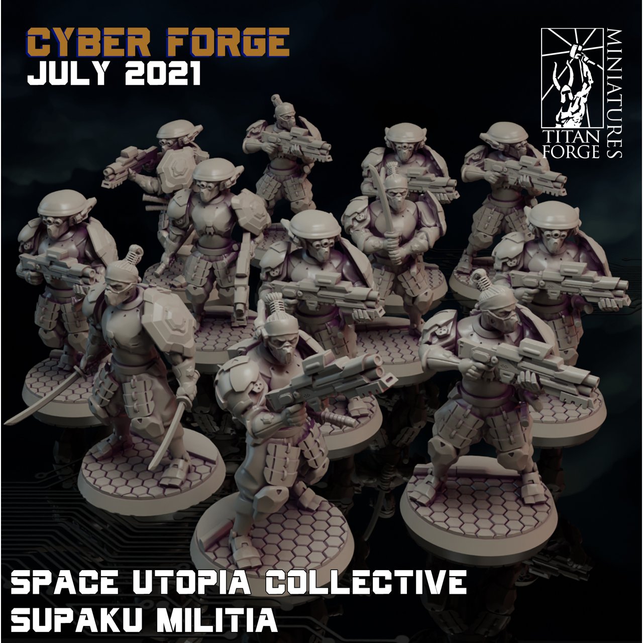 Cyber-Forge Miniatures July 2021 Cyber Forge  MINISTL 3
