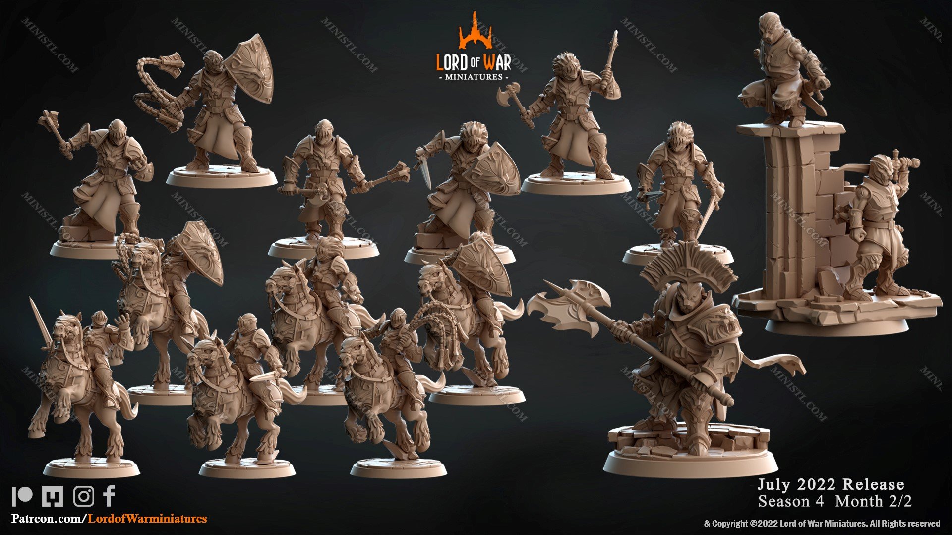 Lord of War Miniatures July 2022 Lord of War Miniatures  MINISTL