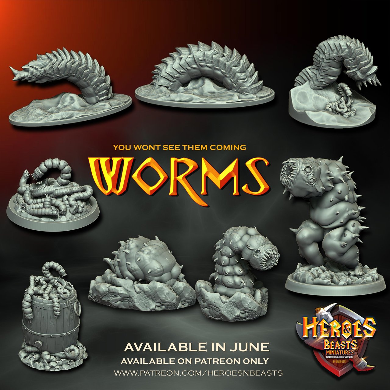 Heroes and Beasts Miniatures June 2020 Heroes and Beasts Miniatures  MINISTL