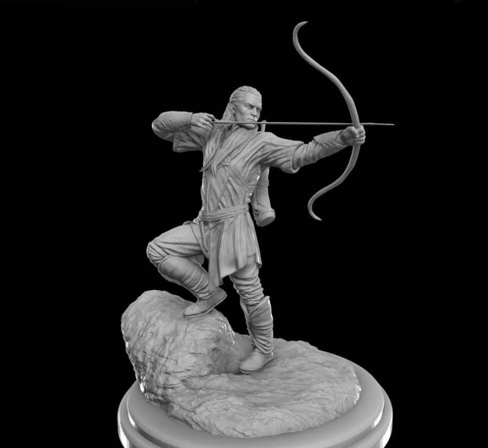 Fan Art Models Legolas washed from The Lord of the Rings  MINISTL 2