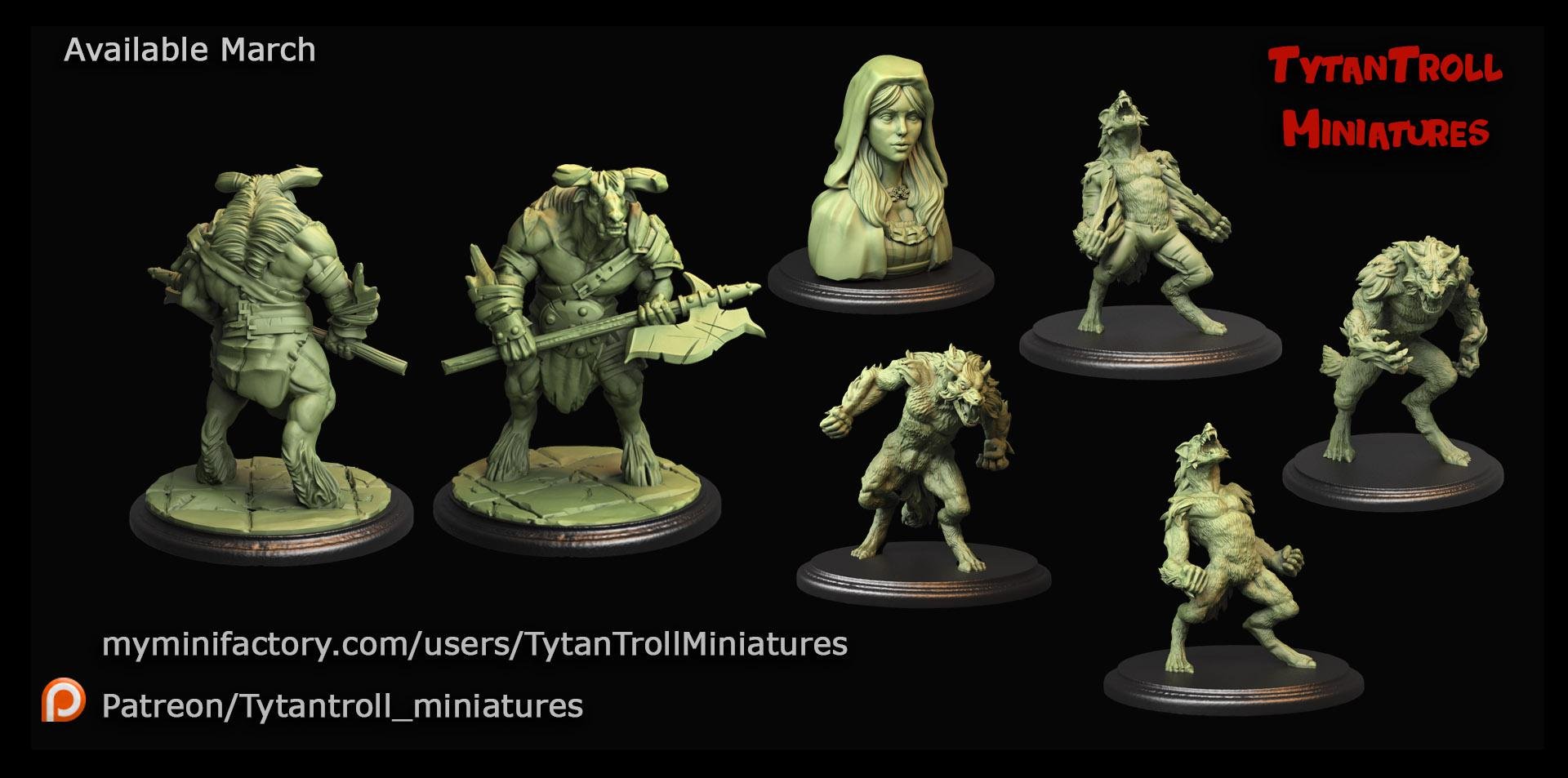 TytanTroll Miniatures March 2020 Tytan Troll Miniatures  MINISTL 3