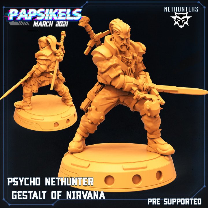 Papsikels Miniatures March 2021 Cyberpunk Miniature  MINISTL