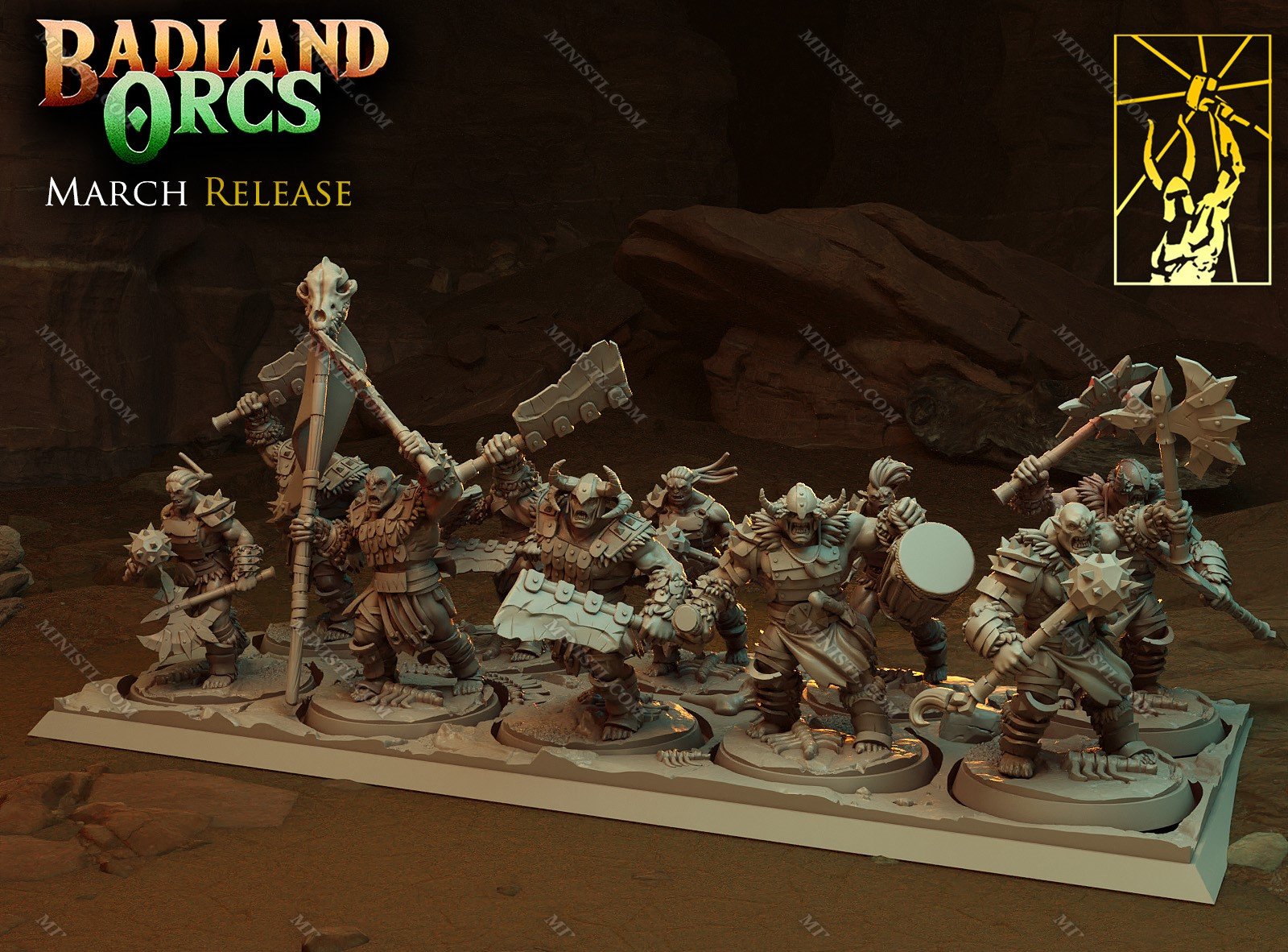 Titan-Forge Miniatures March 2022 (Badland Orcs) Titan Forge  MINISTL