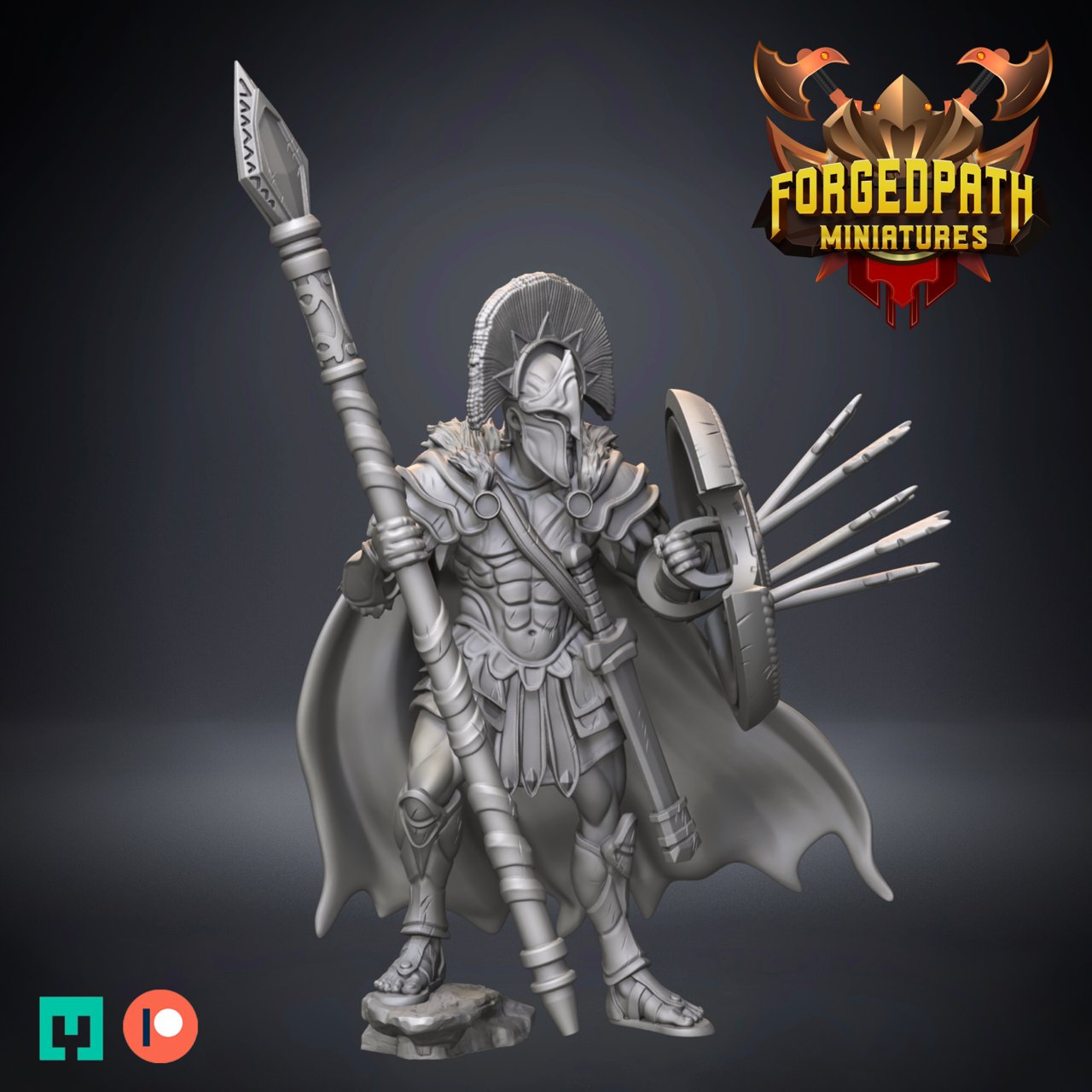 Forged Path Miniatures March 2023 (Greek Spartans) Forged Path  MINISTL 3