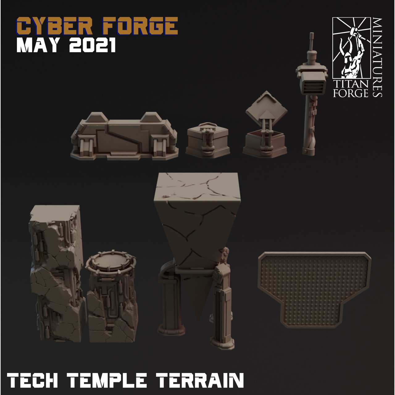 Cyber-Forge Miniatures May 2021 Cyber Forge  MINISTL 3