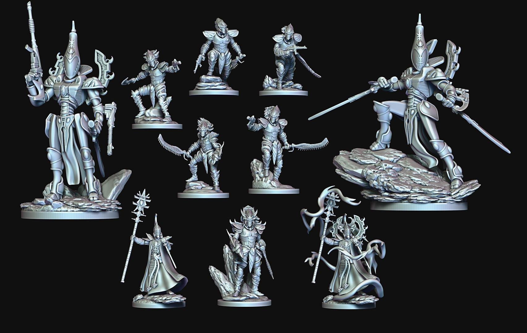 Raven Twin Miniatures November 2020 Sci-Fi Raven Twin Miniatures  MINISTL