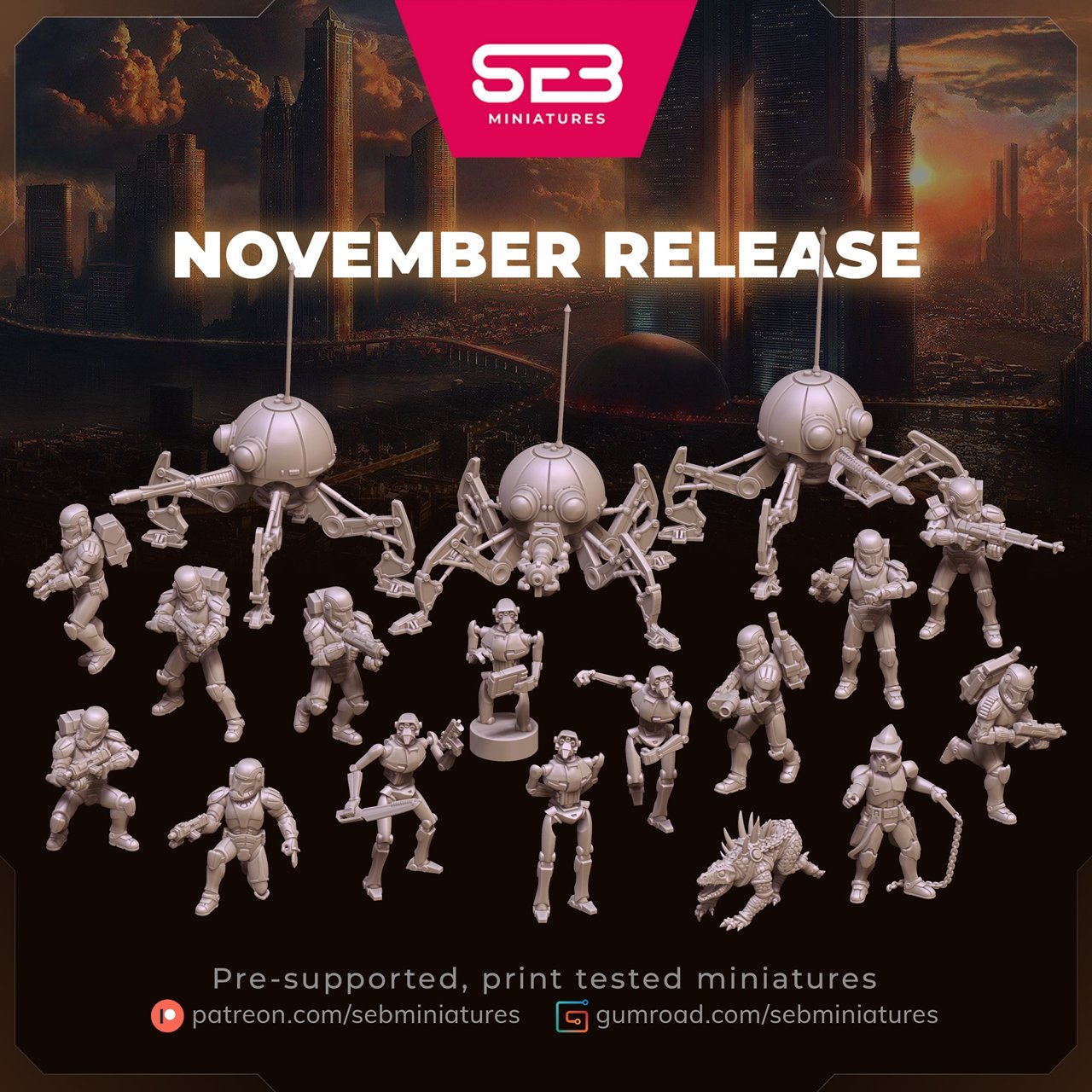 Anvilrage Studios November 2021 Seb Miniatures  MINISTL