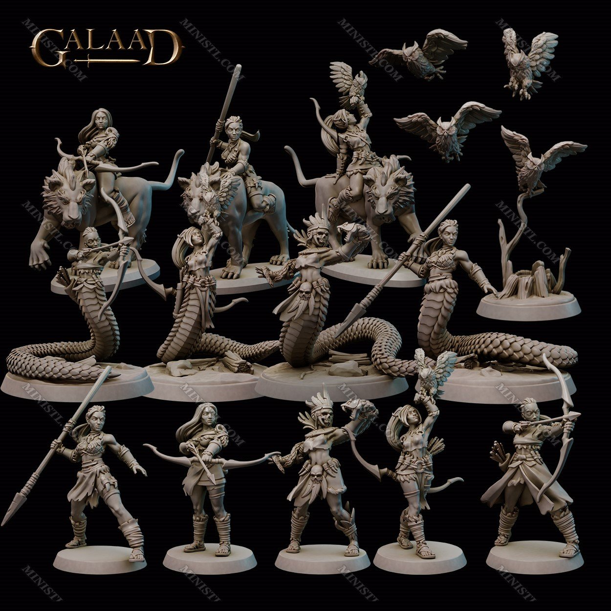 Galaad Miniatures November 2022 (Amazons and Nagas) Galaad’s  MINISTL