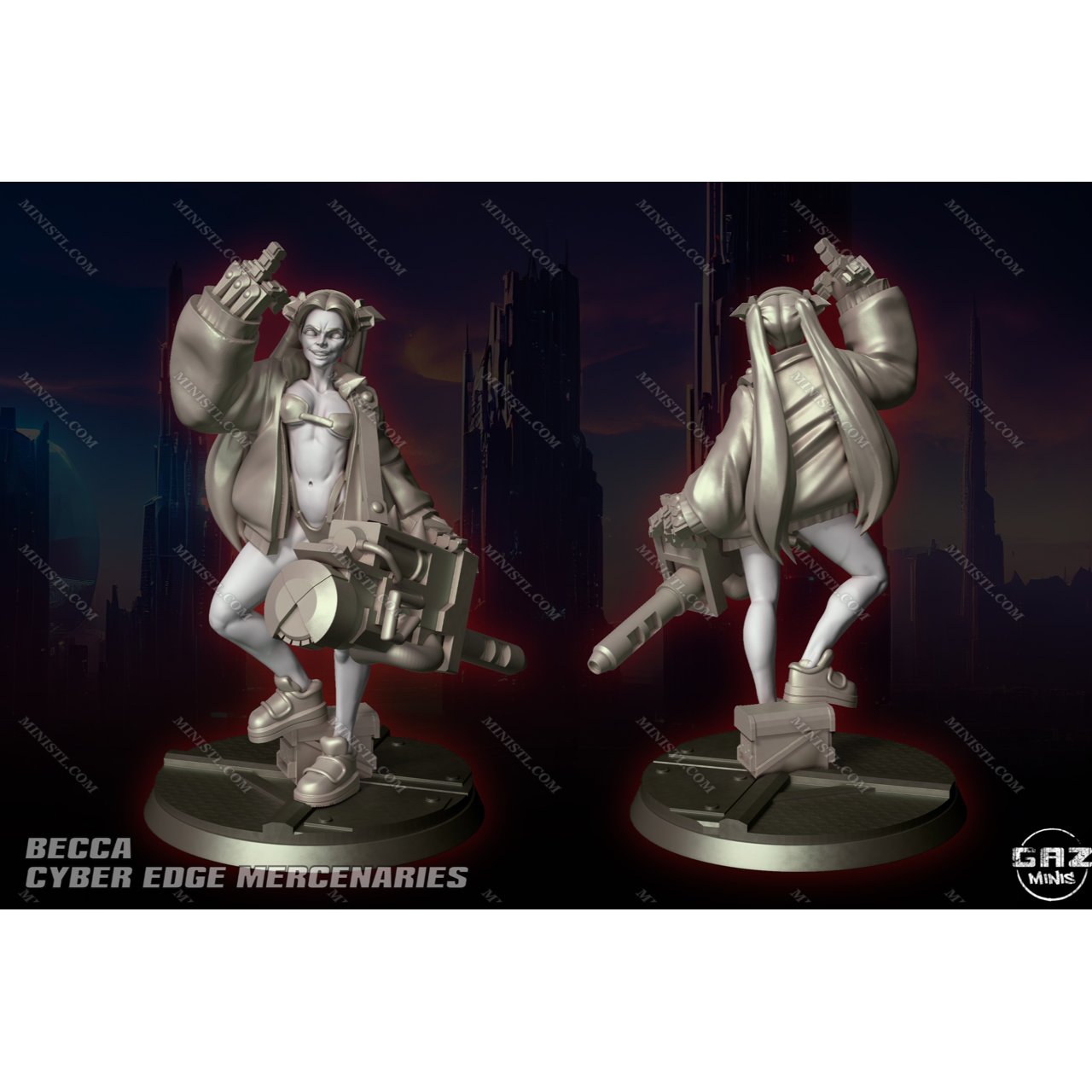 Gaz Minis November 2022 (Cyber Edge Mercenaries) Gaz Minis  MINISTL 3