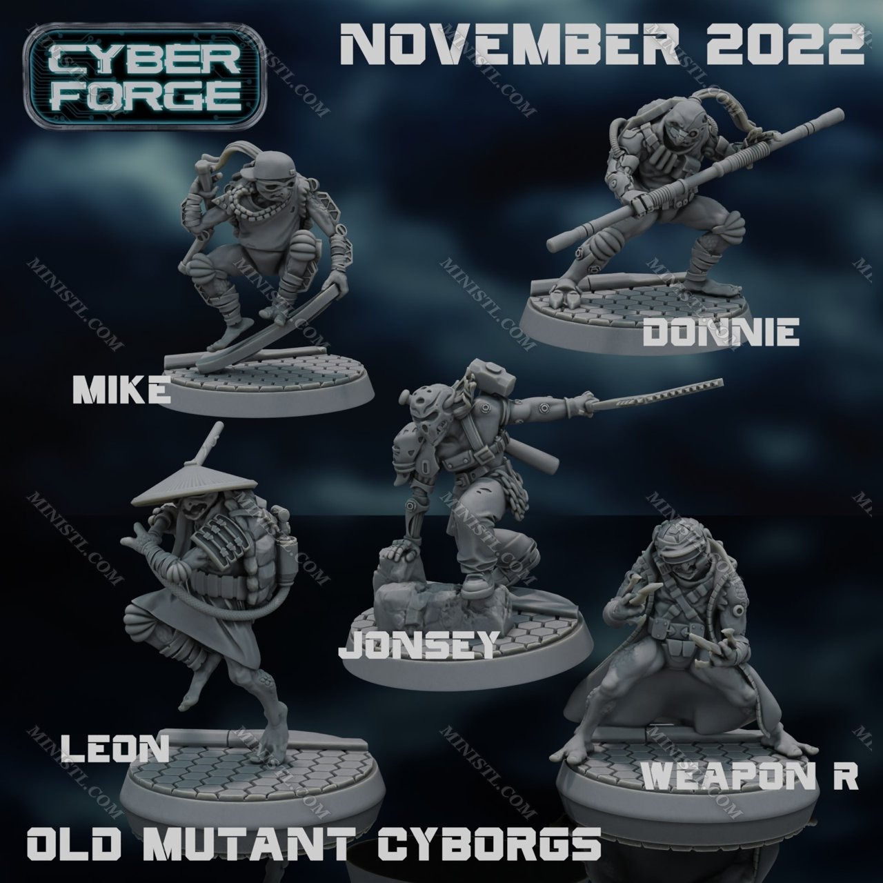 Cyber-Forge Miniatures November 2022 Cyber Forge  MINISTL 3