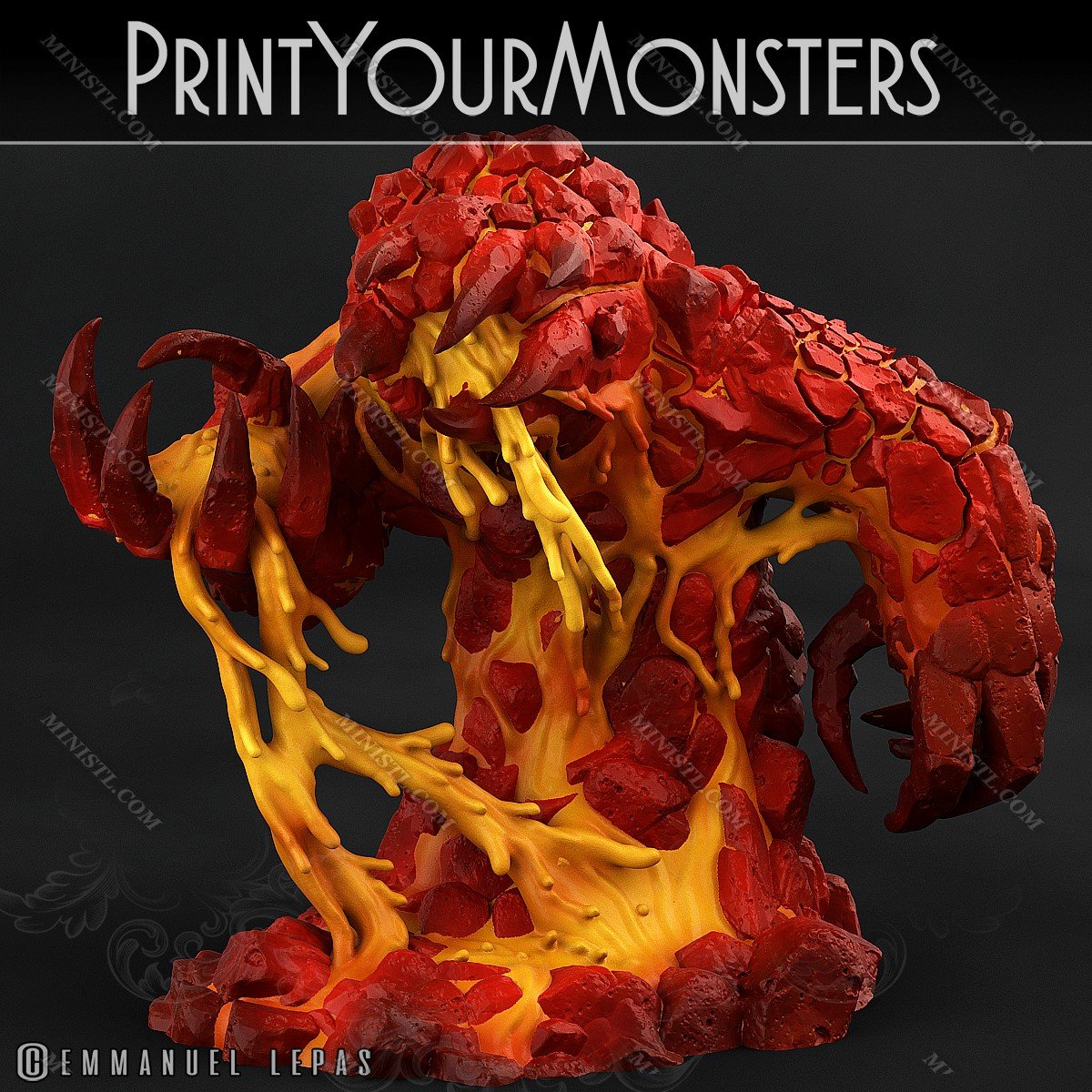 PrintYourMonsters November 2022 (Magma) Print Your Monsters  MINISTL 3