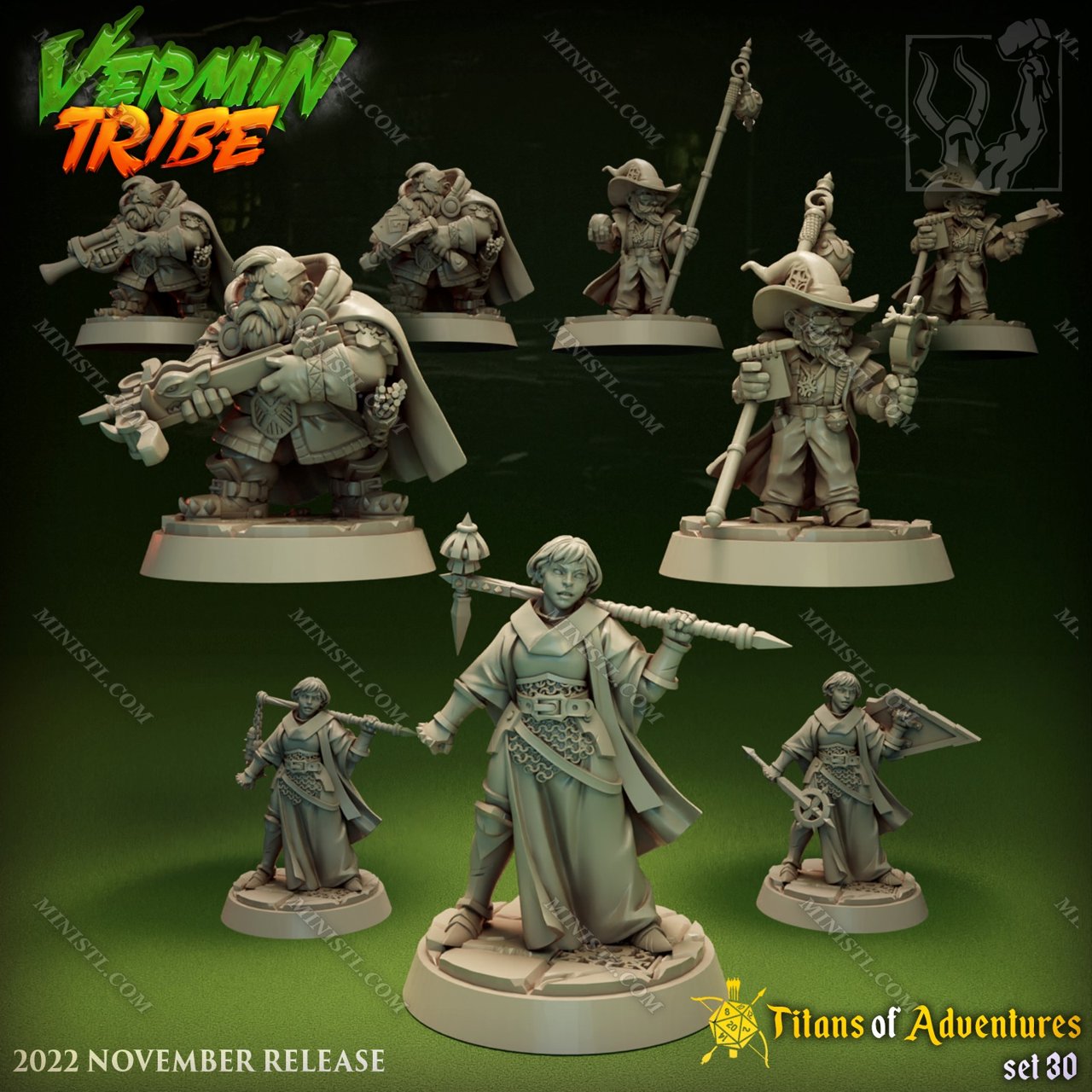 Titan-Forge Miniatures November 2022 (Vermin Tribe) Titan Forge  MINISTL