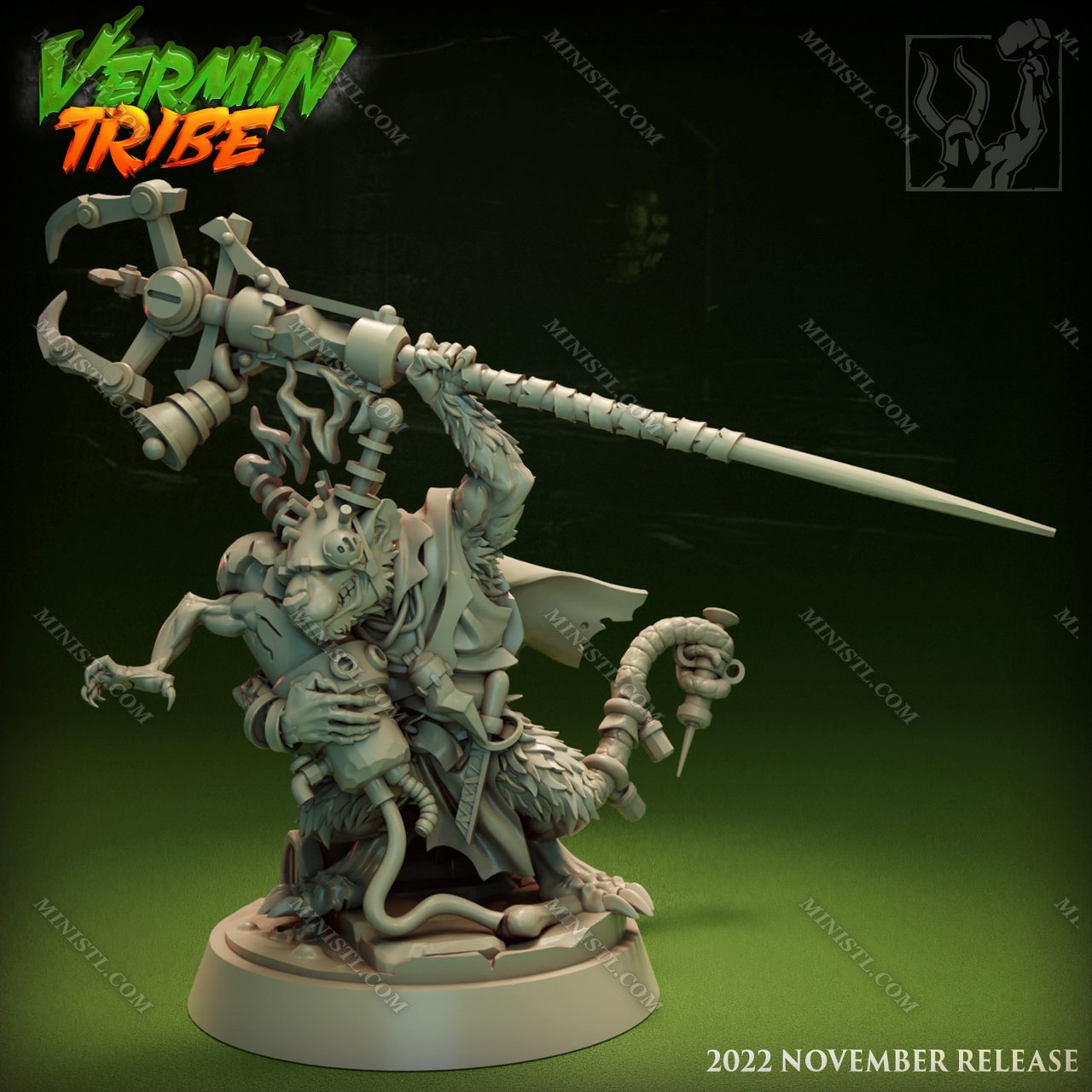 Titan-Forge Miniatures November 2022 (Vermin Tribe) Titan Forge  MINISTL 16