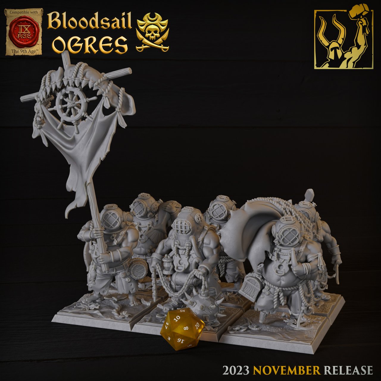 Titan-Forge Miniatures November 2023 (Bloodsails Ogres) Titan Forge  MINISTL 3