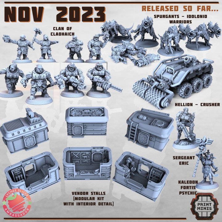 Telluswargames 3D November 2023 Tellus Wargames  MINISTL 11