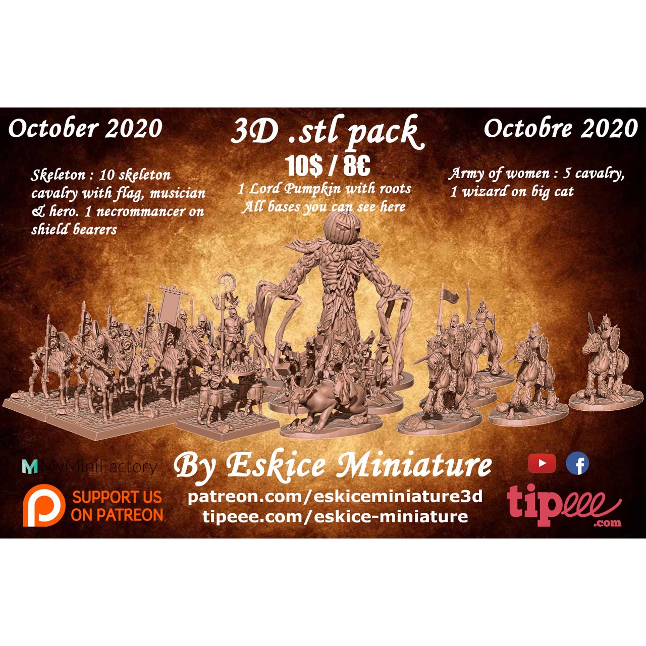 Epics 'N' Stuffs Miniatures October 2020 Epic N Stuffs Miniatures  MINISTL 24