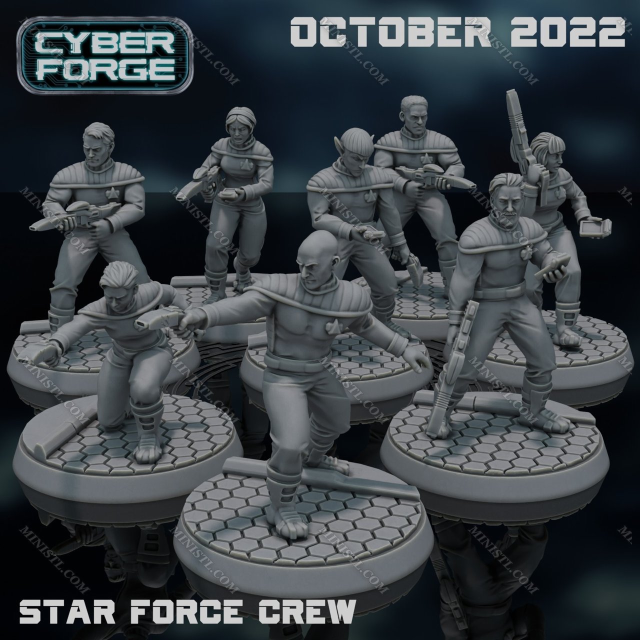 Cyber-Forge Miniatures October 2022 Cyber Forge  MINISTL 3