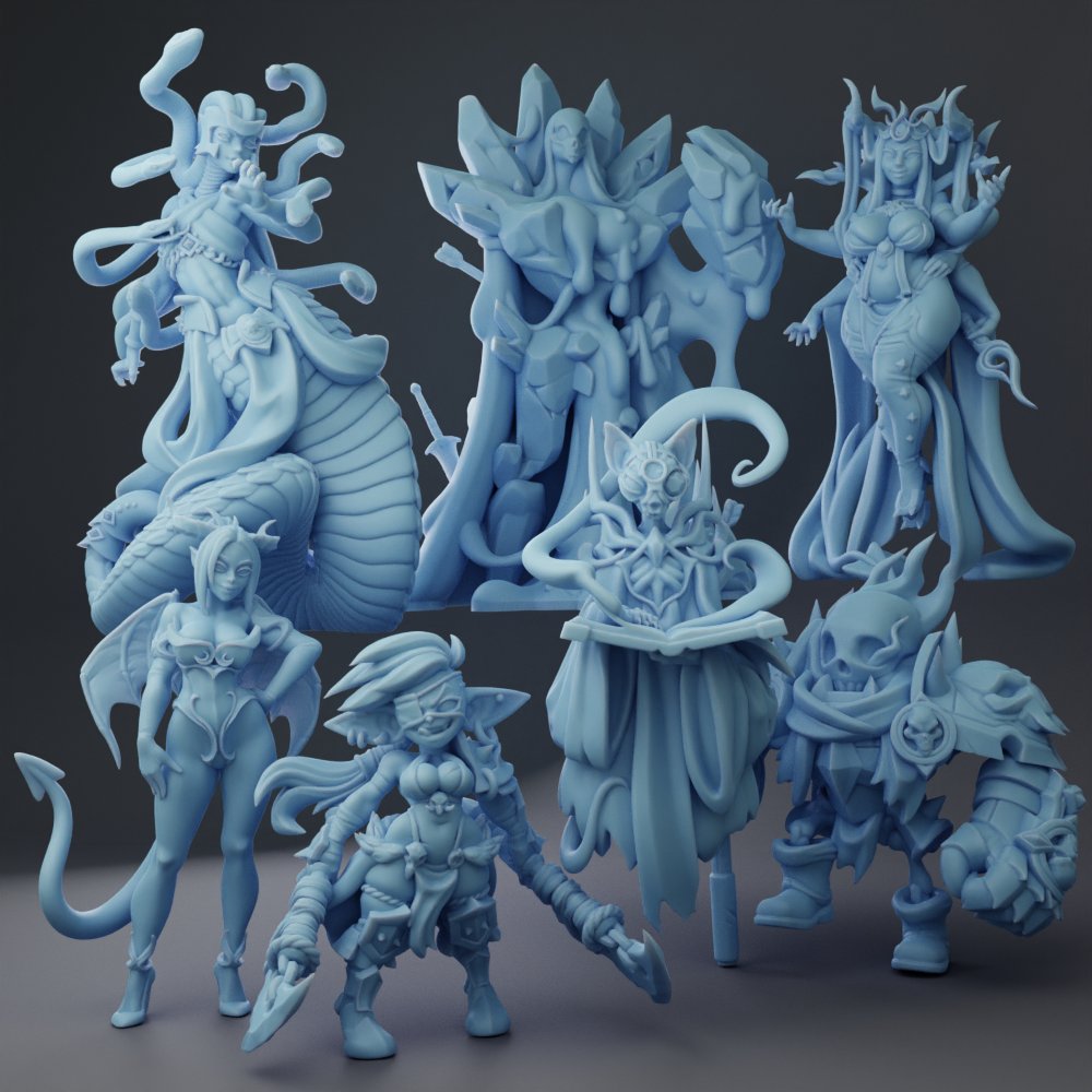 Twin Goddess Miniatures October 2023 Twin Goddess Miniatures  MINISTL 19