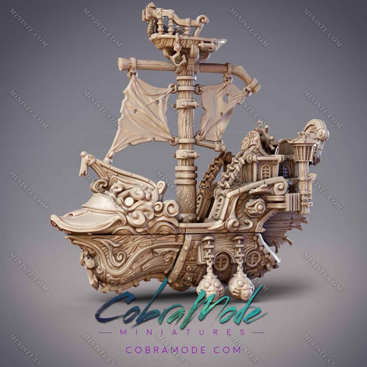 All Miniature Pirate Ship Budgerigar CobraMode Loyalty  MINISTL