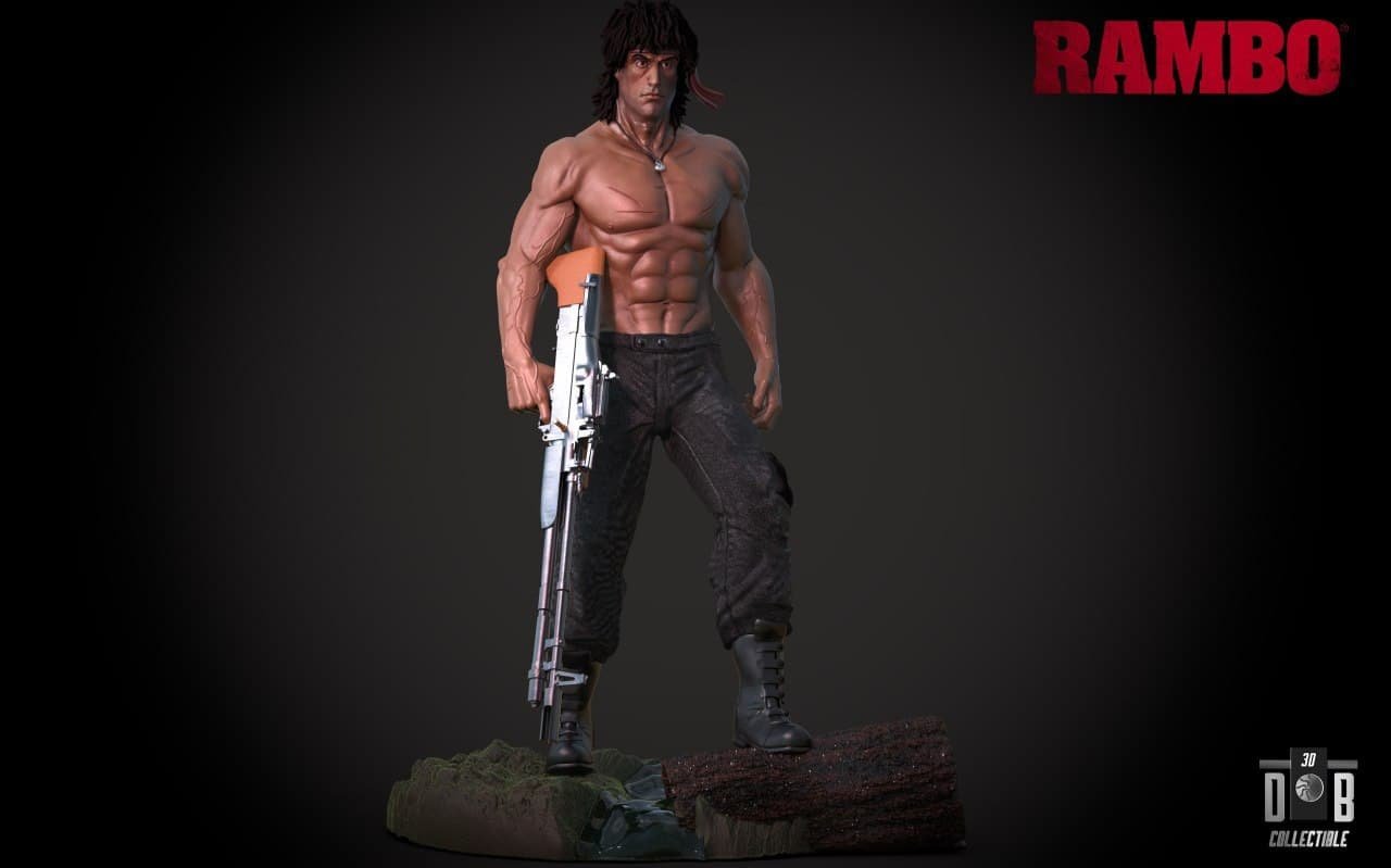 Fan Art Models Rambo from Rambo  MINISTL 3