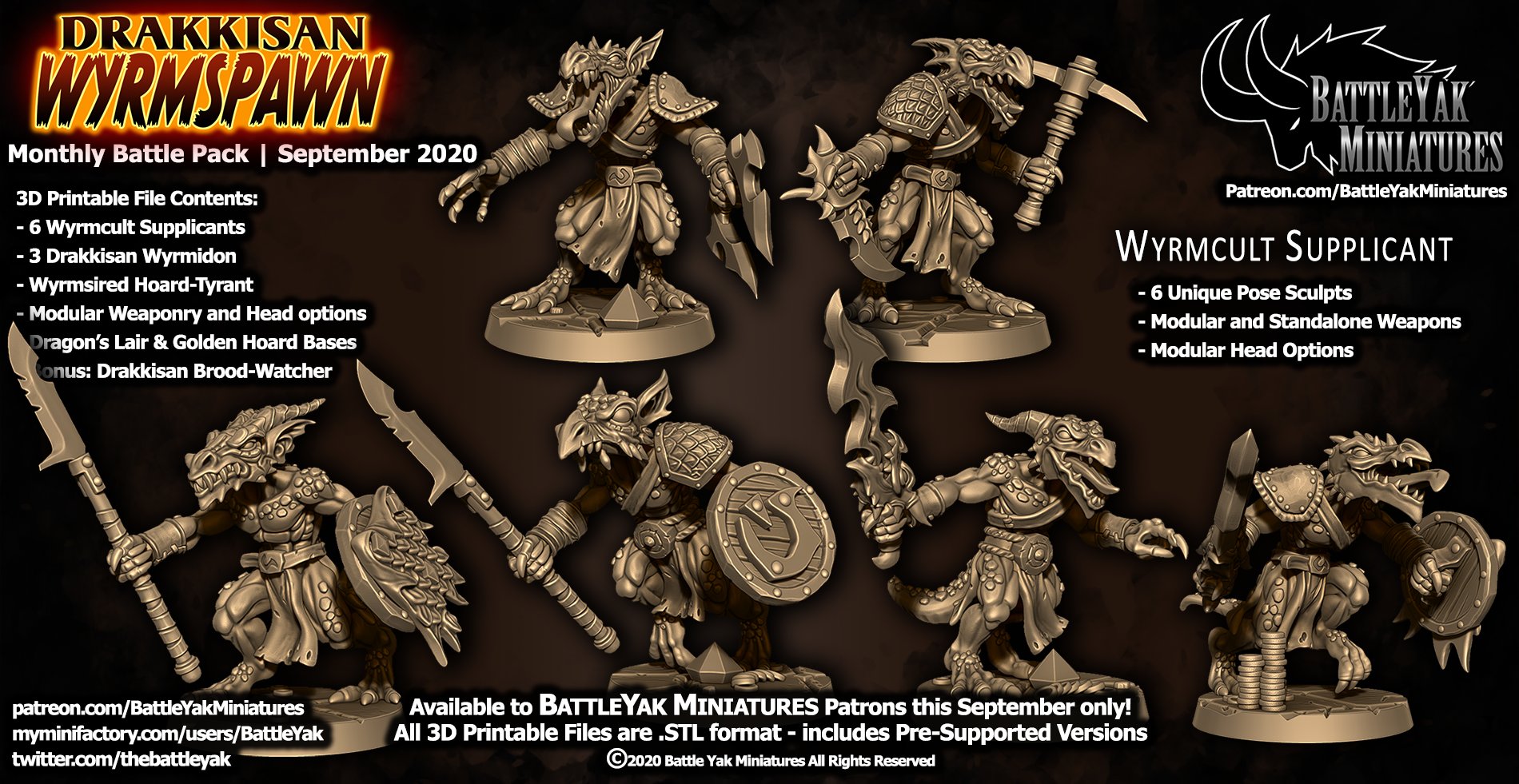 Battle Yak Miniatures September 2020 Battle Yak  MINISTL 6