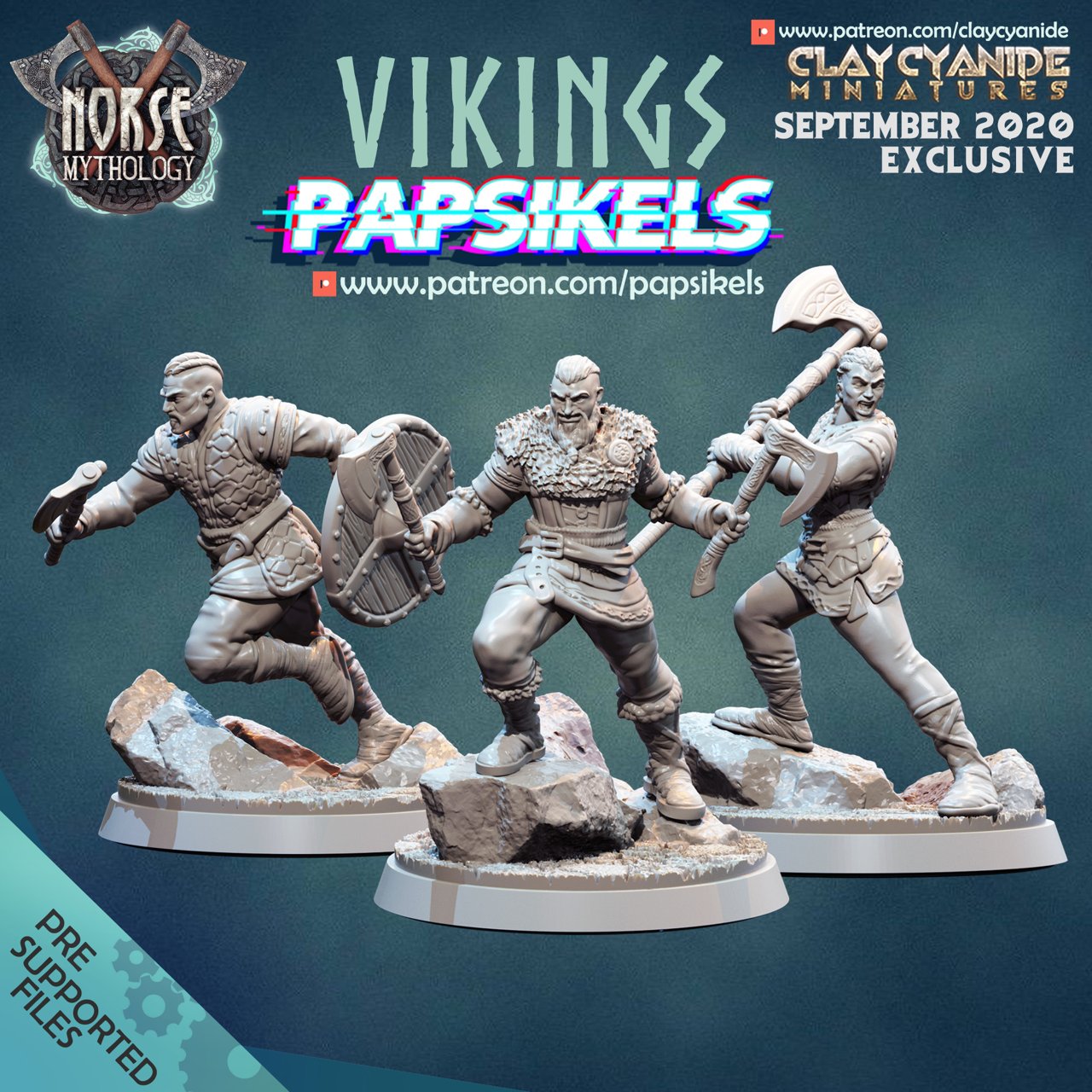 Clay Cyanide Miniatures September 2020 Clay Cyanide Miniatures  MINISTL 3