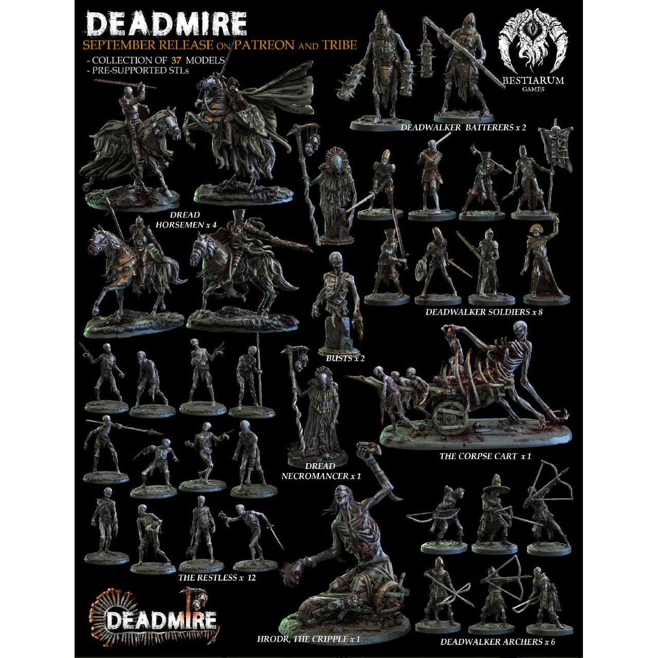 BESTIARUM MINIATURES September 2022 Bestiarum  MINISTL