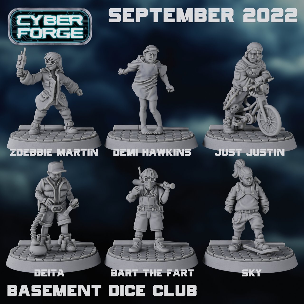 Cyber-Forge Miniatures September 2022 Cyber Forge  MINISTL