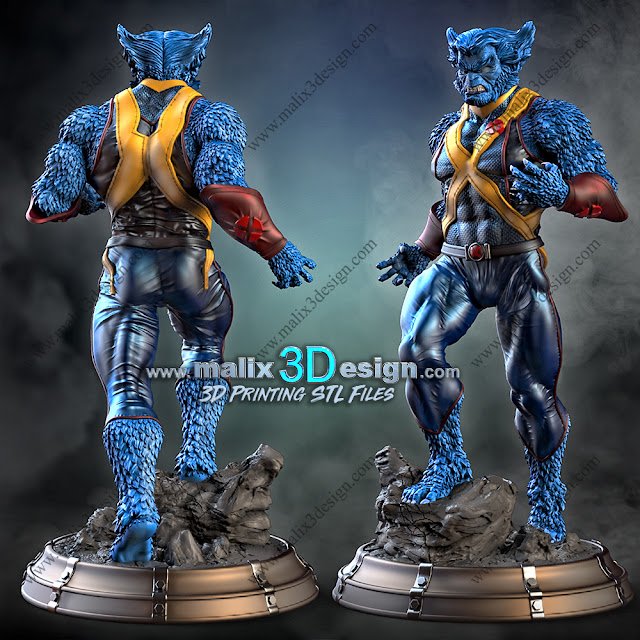Fan Art Models The Beast from X-Men  MINISTL 5