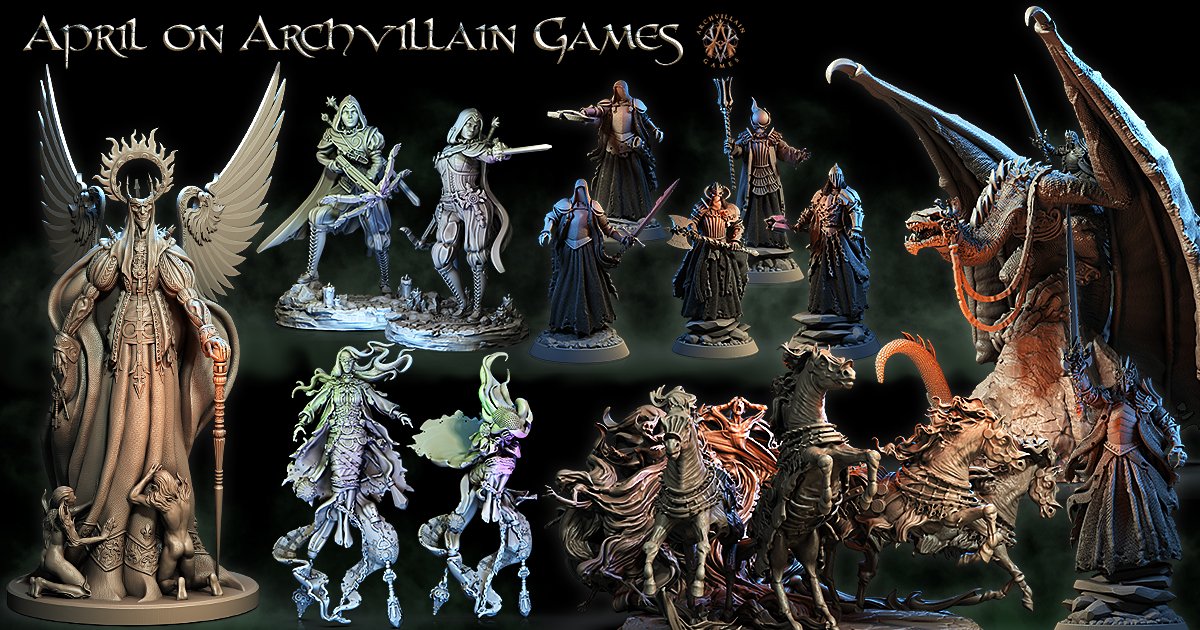 Archvillain Games The Deathknight Order from Archvillain Games Miniatures  MINISTL 22