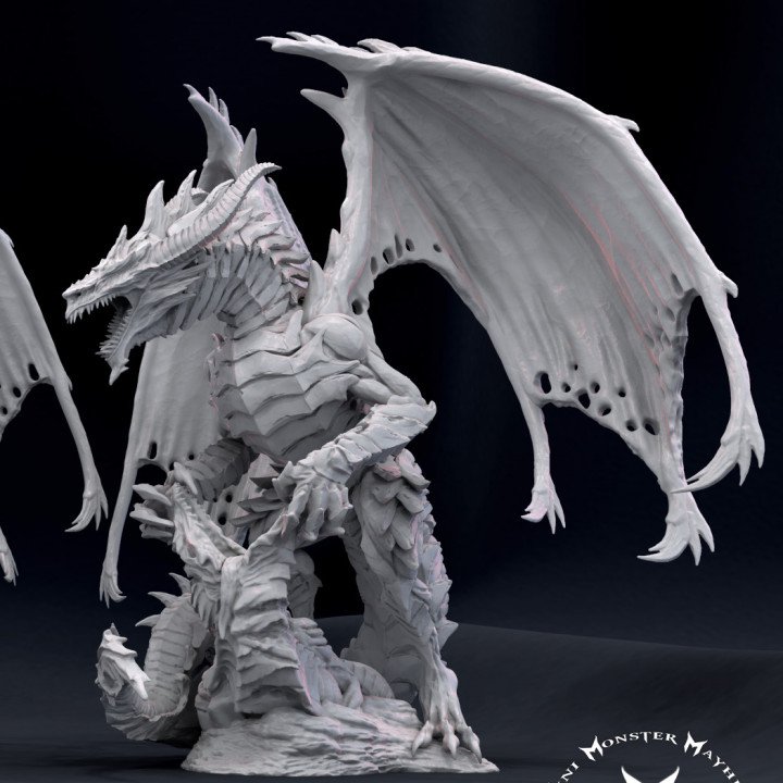 Mini Monster Mayhem Vile Steel Dragon Mini Monster Mayhem Miniatures  MINISTL