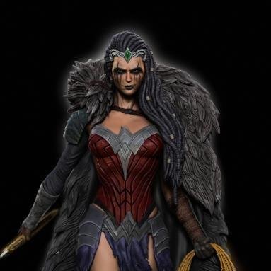 Fan Art Models Wonder Woman Evil from DC comics  MINISTL 5