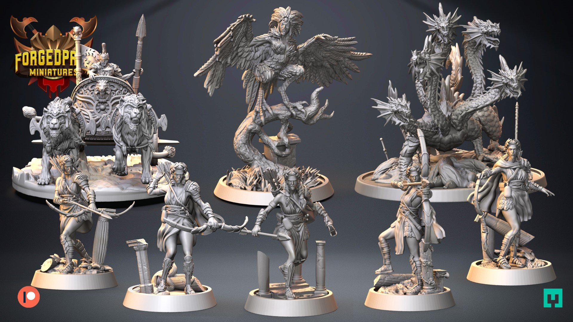 Forged Path Miniatures May 2023 (Olympus Champions) Forged Path  MINISTL