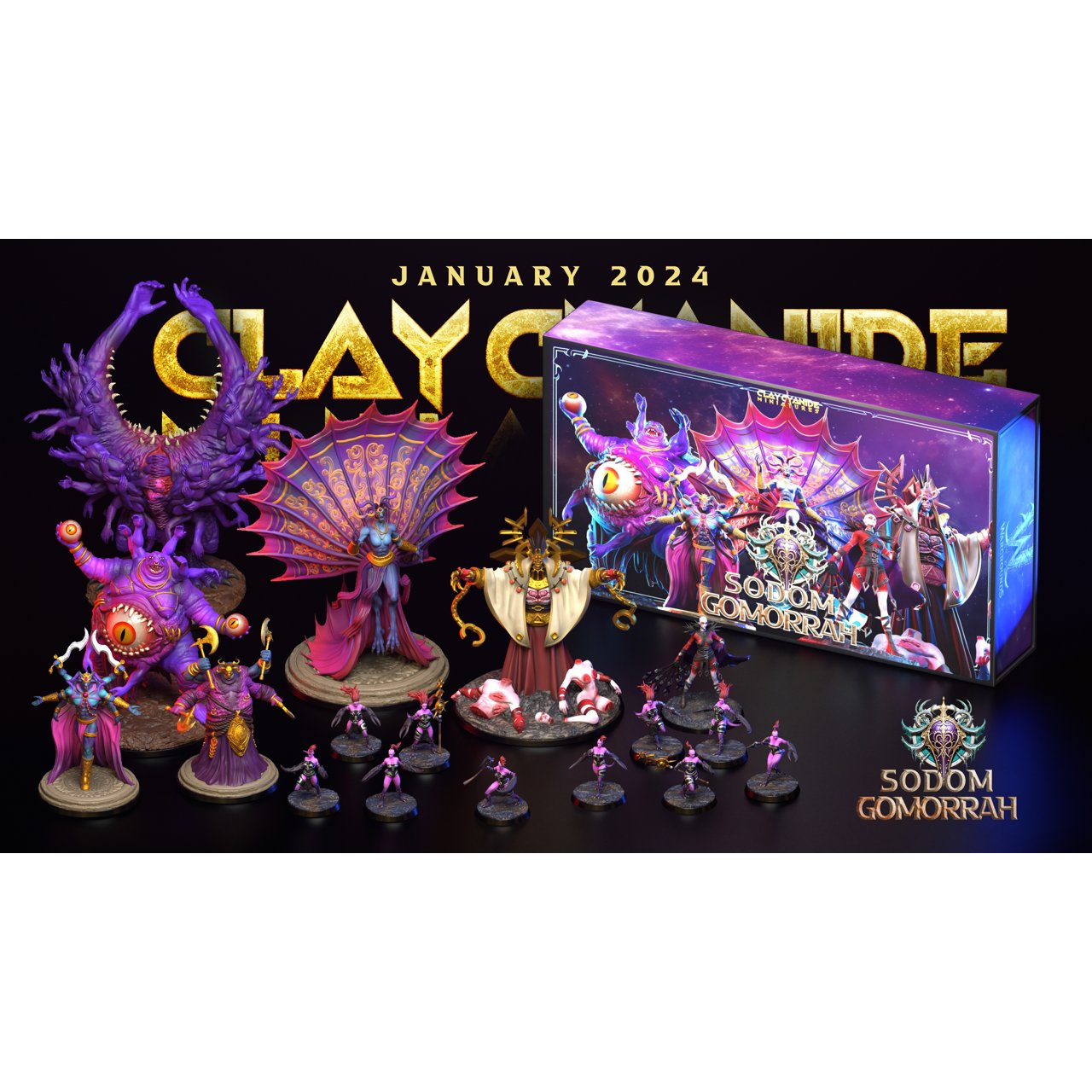 Clay Cyanide Miniatures January 2024 Clay Cyanide Miniatures  MINISTL