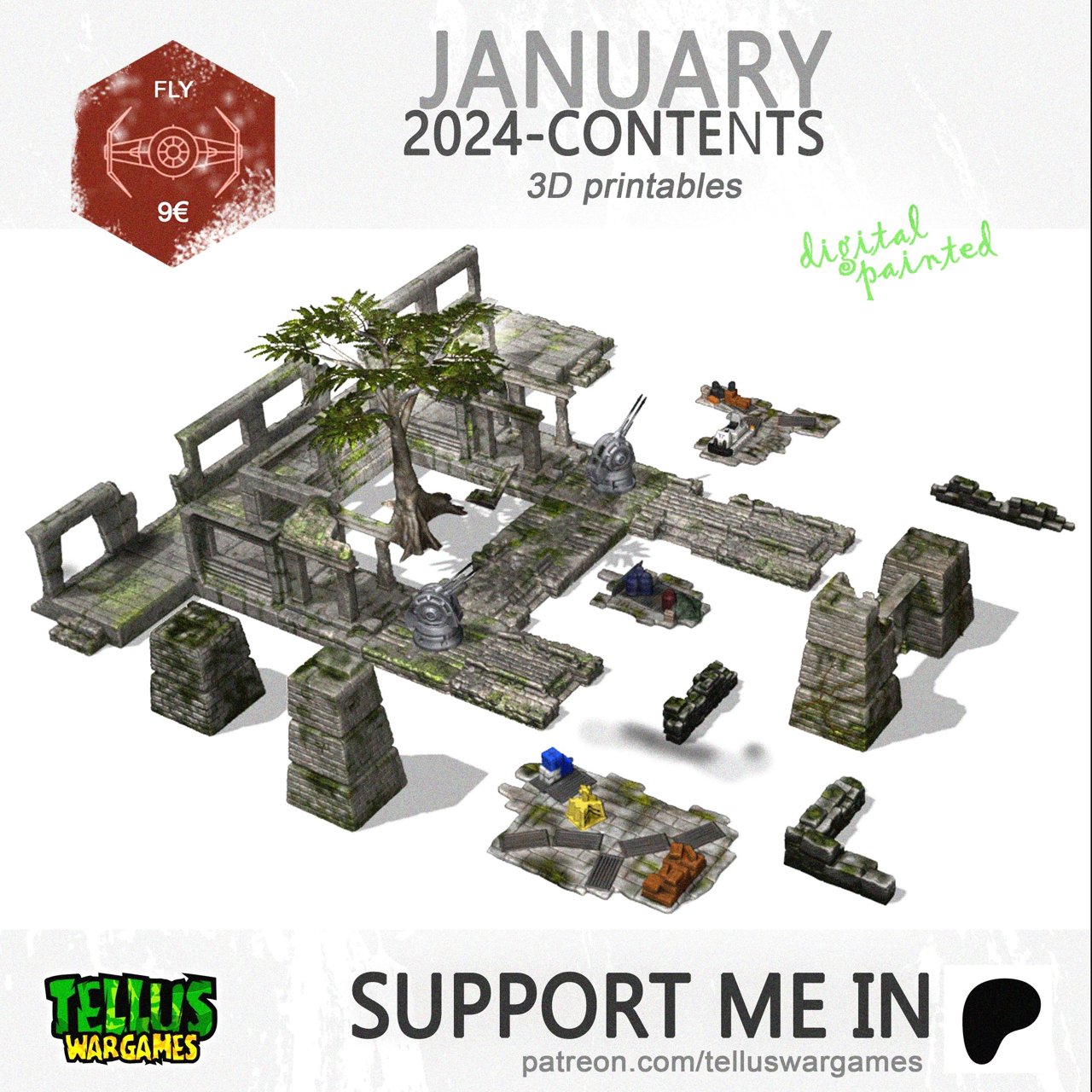 Telluswargames 3D January 2024 Telluswargames 3D  MINISTL 6